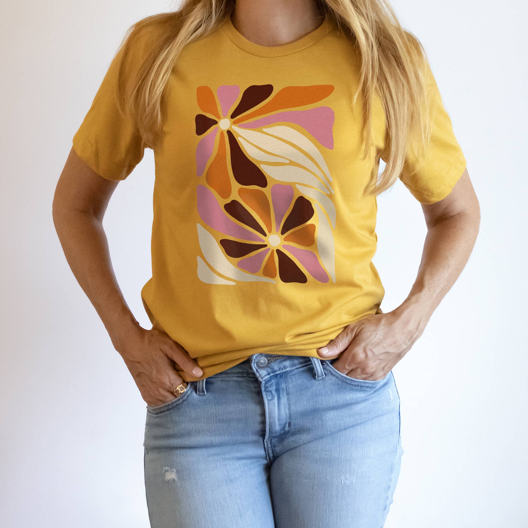 Retro Flowers Tee | Floral | Sizes XS-2XL Hoodie, Sweatshirt | PodTeesHub.com