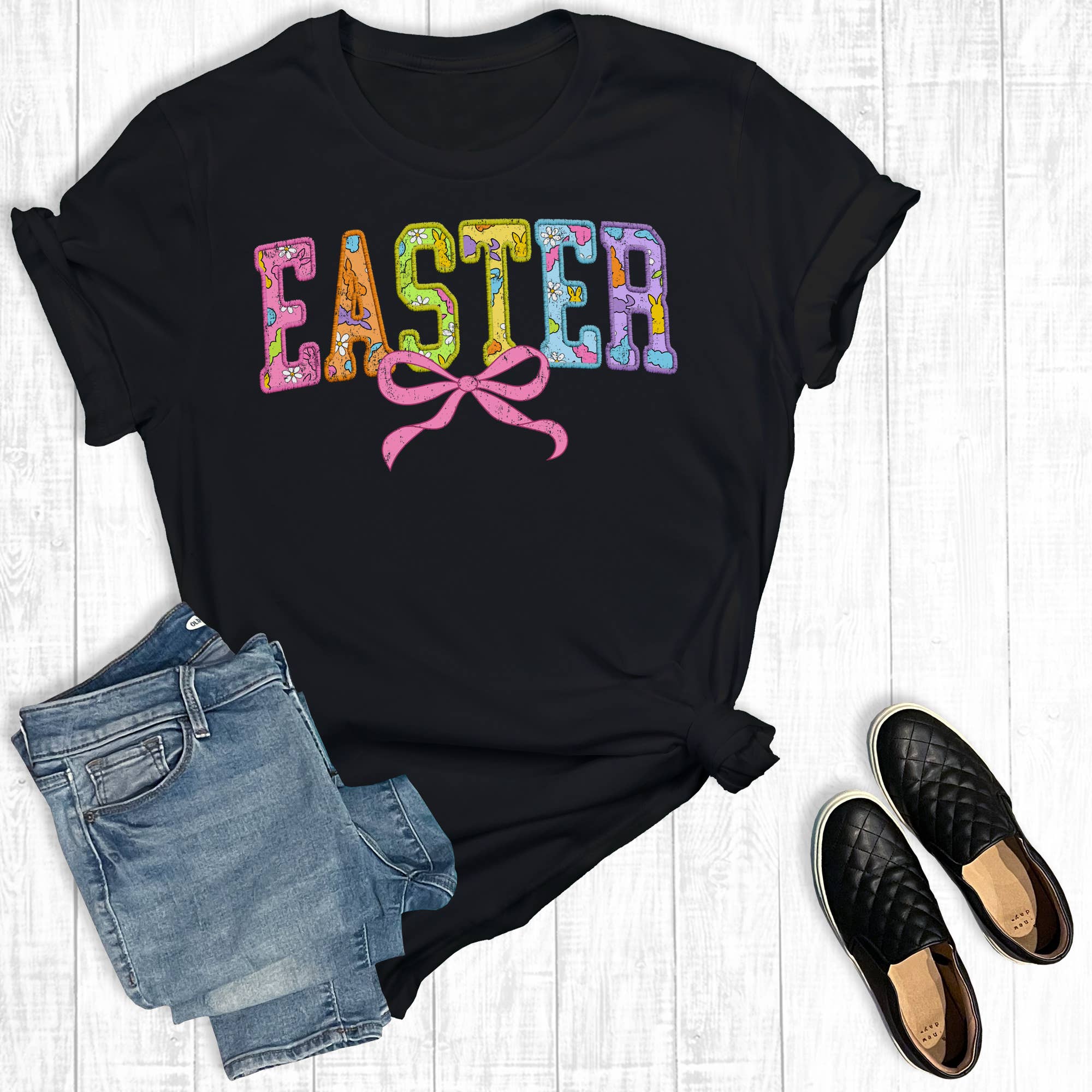 Easter Coquette Bow Graphic Tee Hoodie, Sweatshirt | PodTeesHub.com