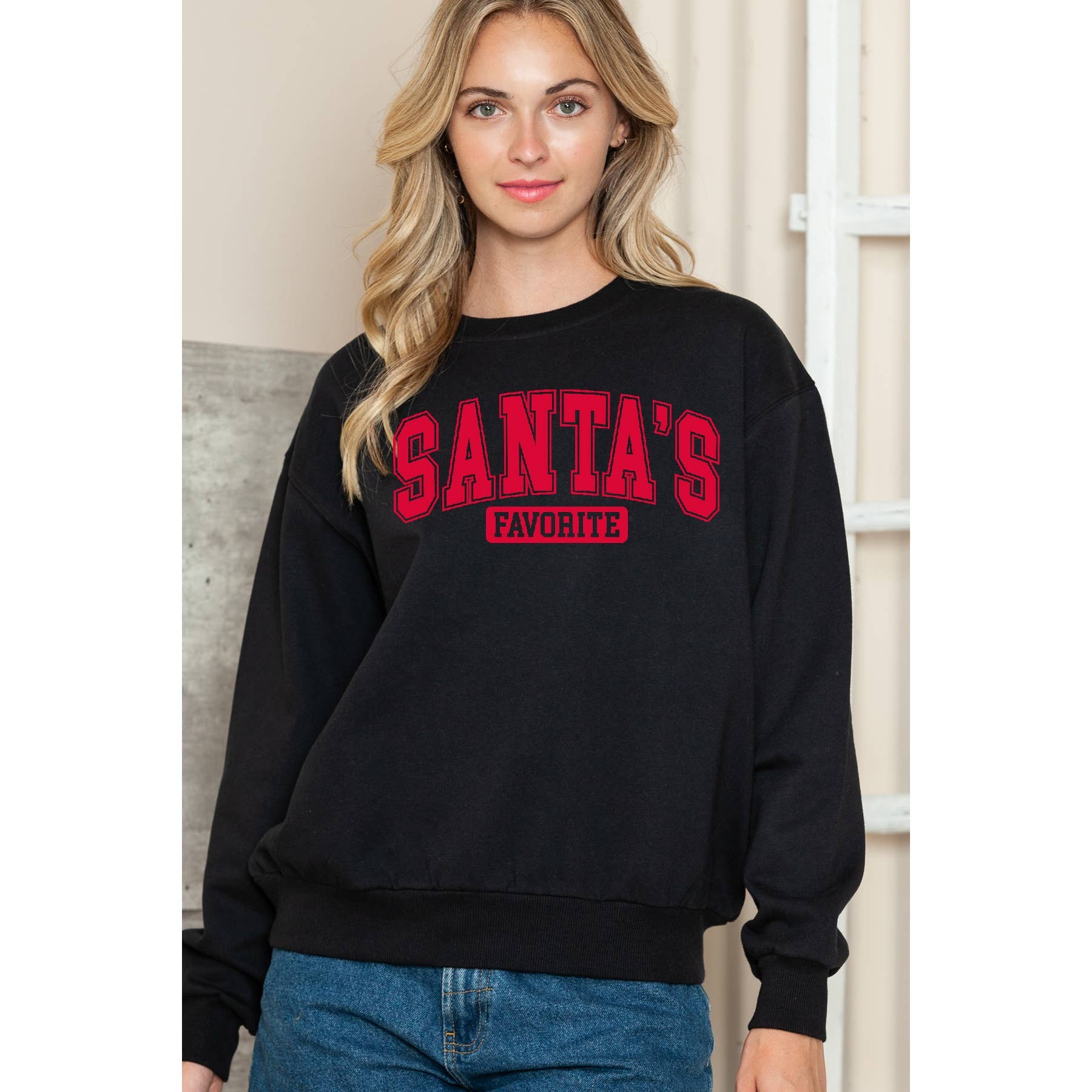 Santas Favorite - Crewneck Sweatshirt T-Shirts, Hoodie | PodTeesHub.com