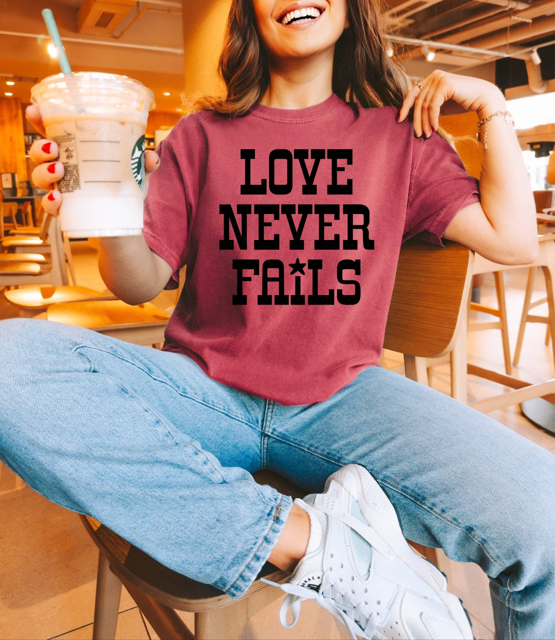 New Love Never Fails Western Comfort Colors Graphic Tee Hoodie, Sweatshirt | PodTeesHub.com