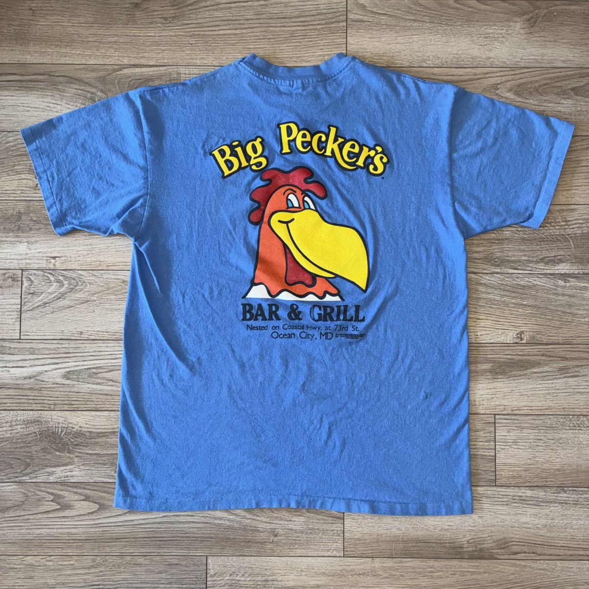 Anvil 90s Big Peckers Bar And Grill Tee Hoodie, Sweatshirt | PodTeesHub.com