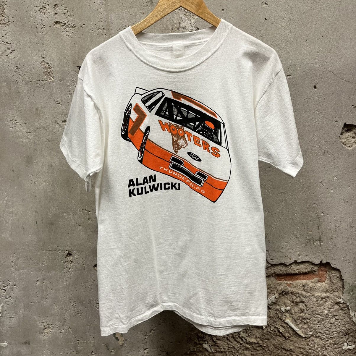 Nascar Vintage 1980s Racing Nascar Alan Kulwicki Hooters Car Tee Hoodie, Sweatshirt | PodTeesHub.com