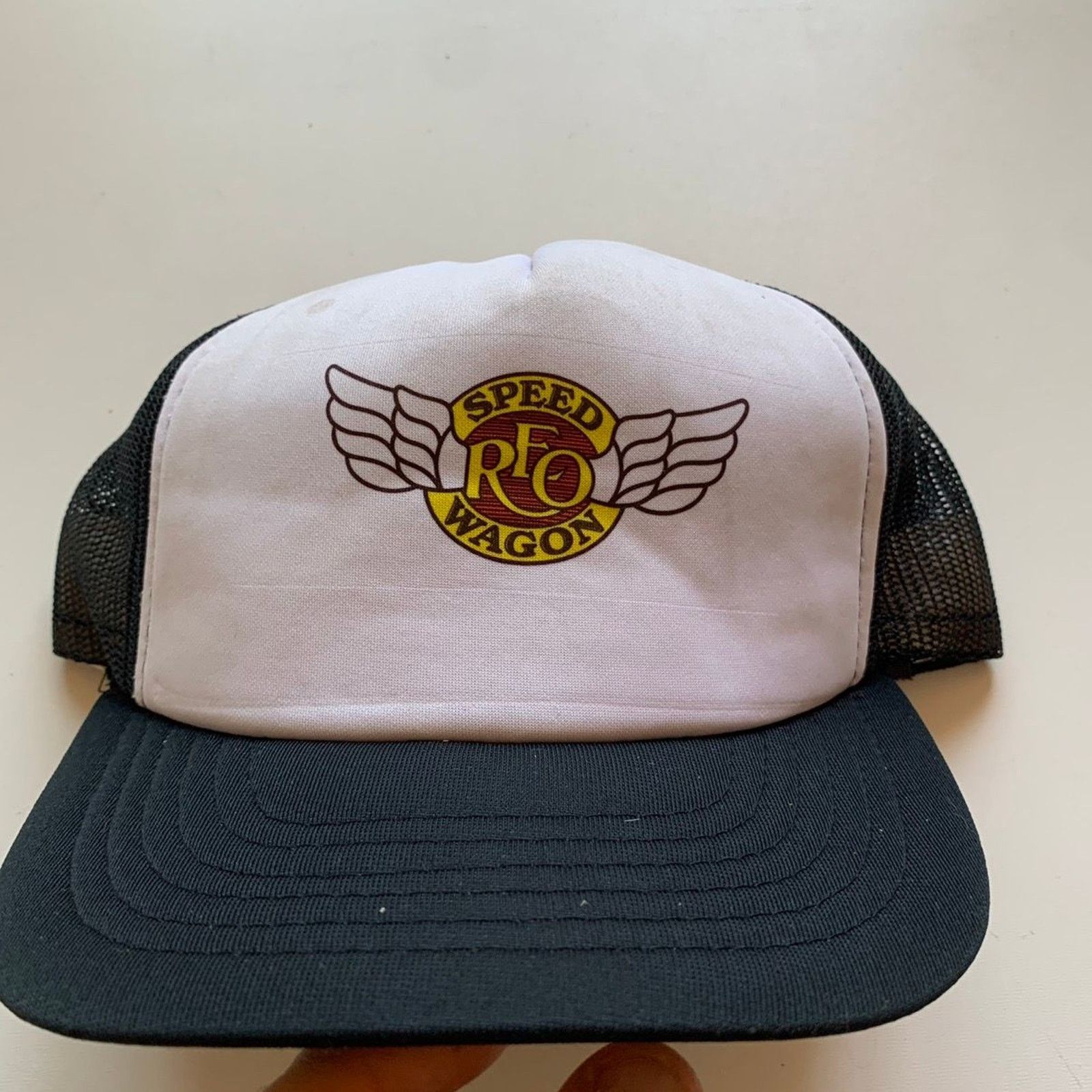 Vintage 1980s R E O Speedwagon Graphic Trucker Snapback Rare T-Shirts, Hoodie, Sweatshirt | PodTeesHub.com