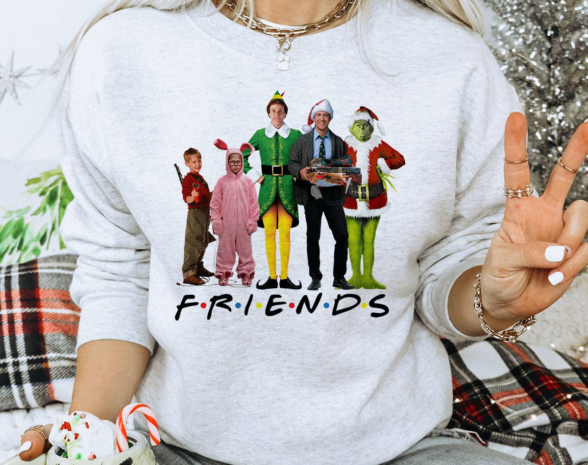 Christmas Movie Friends Elf - Christmas Sweatshirt T-Shirts, Hoodie | PodTeesHub.com