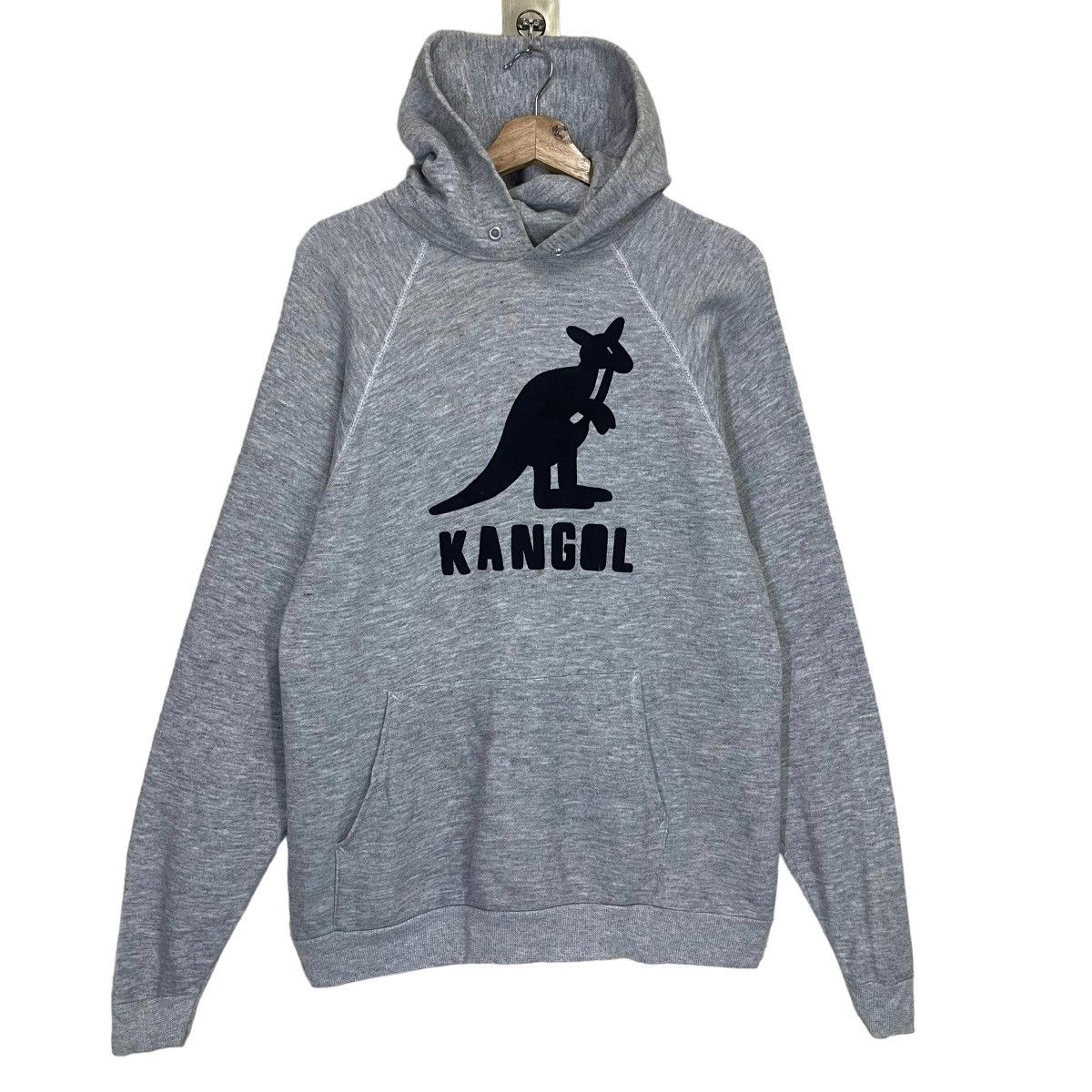 Vintage 80s Kangol Big Logo Hoodie T-Shirts, Sweatshirt | PodTeesHub.com