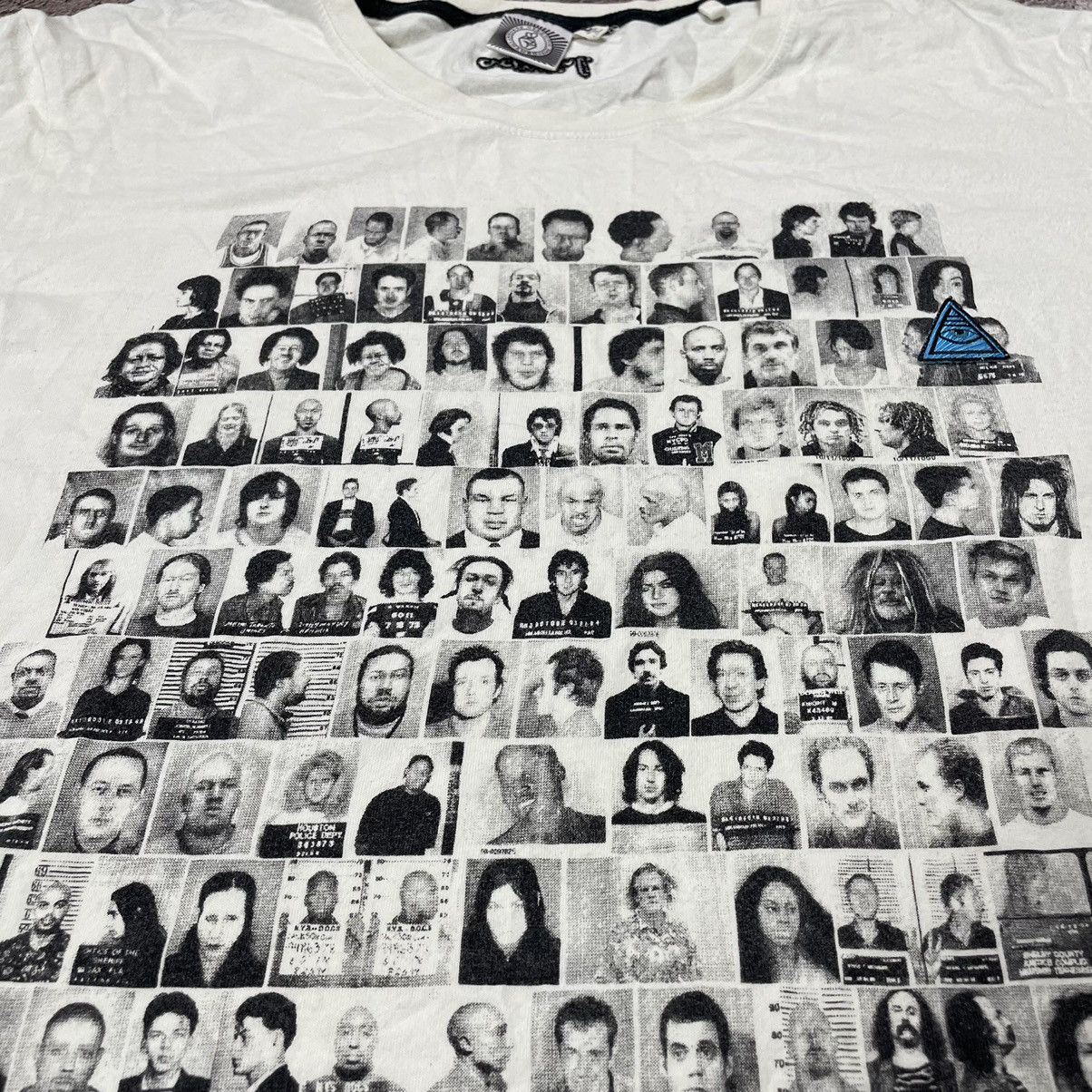 Vintage Y2k Adult Mugshots Face Logo Abstract Funny Tee Hoodie, Sweatshirt | PodTeesHub.com