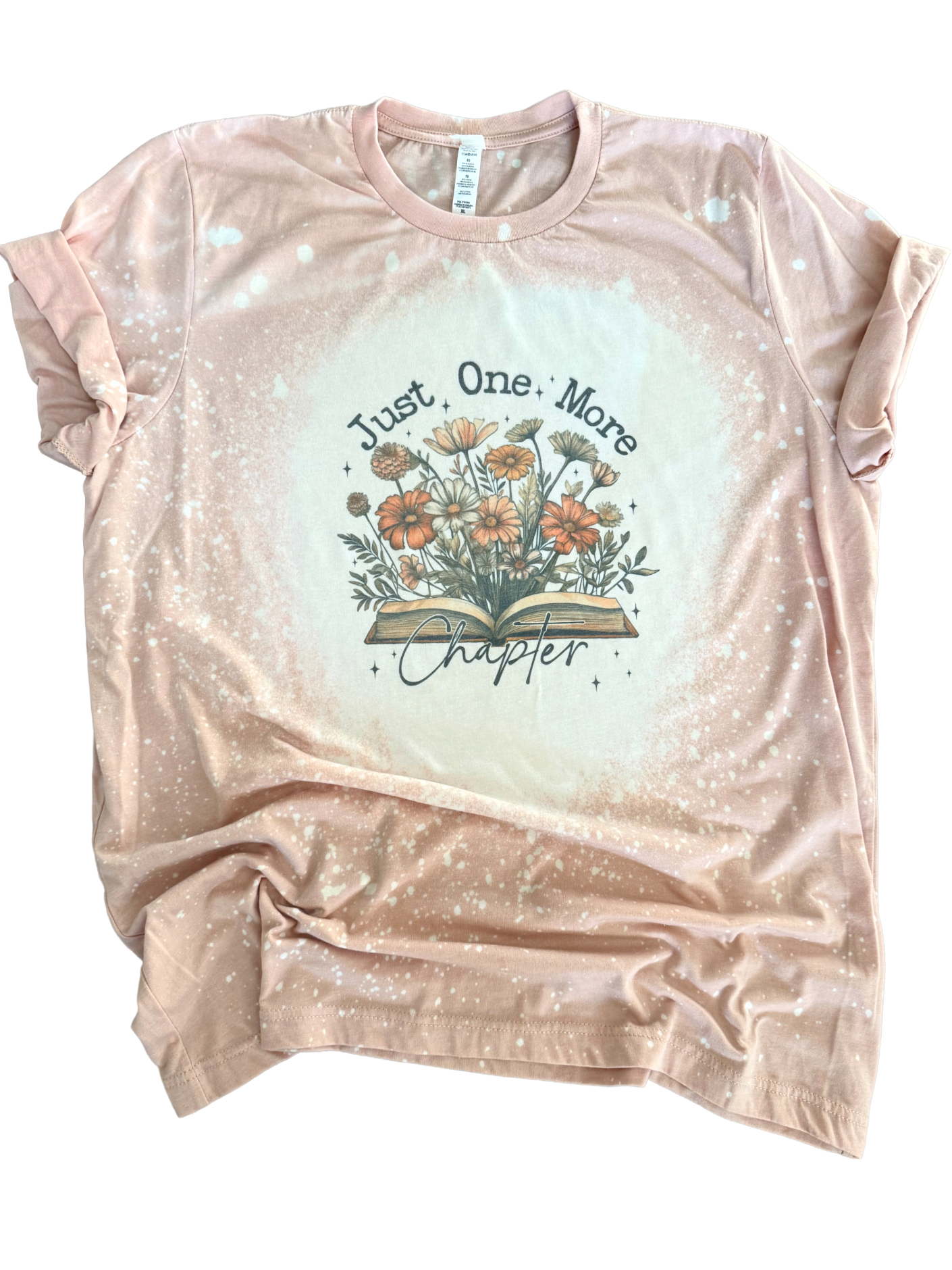 Just One More Chapter Bleached Bookish Tee Hoodie, Sweatshirt | PodTeesHub.com
