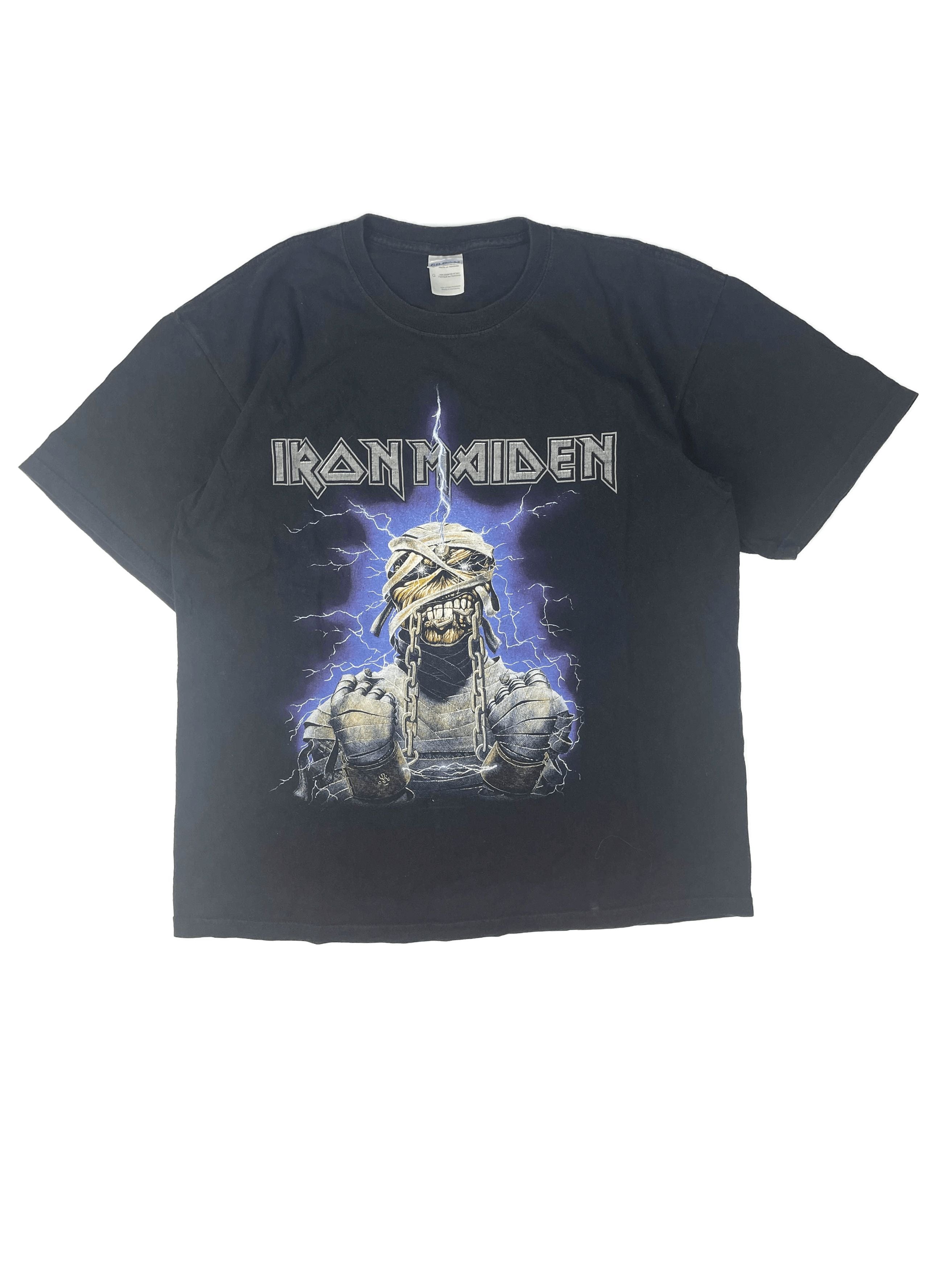 Maiden Iron Maiden Black Tshirt 2007 Rock Tees Band Vintage Hoodie, Sweatshirt | PodTeesHub.com