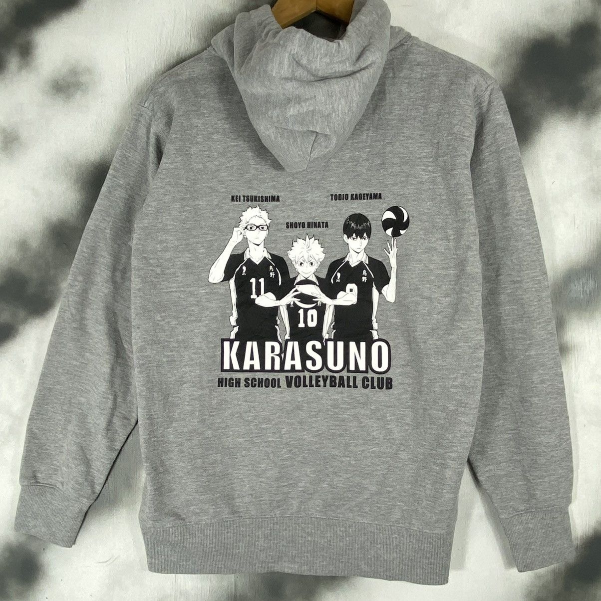 Japanese Brand Anime Haikyu Karasuno Volleyball Club Hoodies T-Shirts, Sweatshirt | PodTeesHub.com