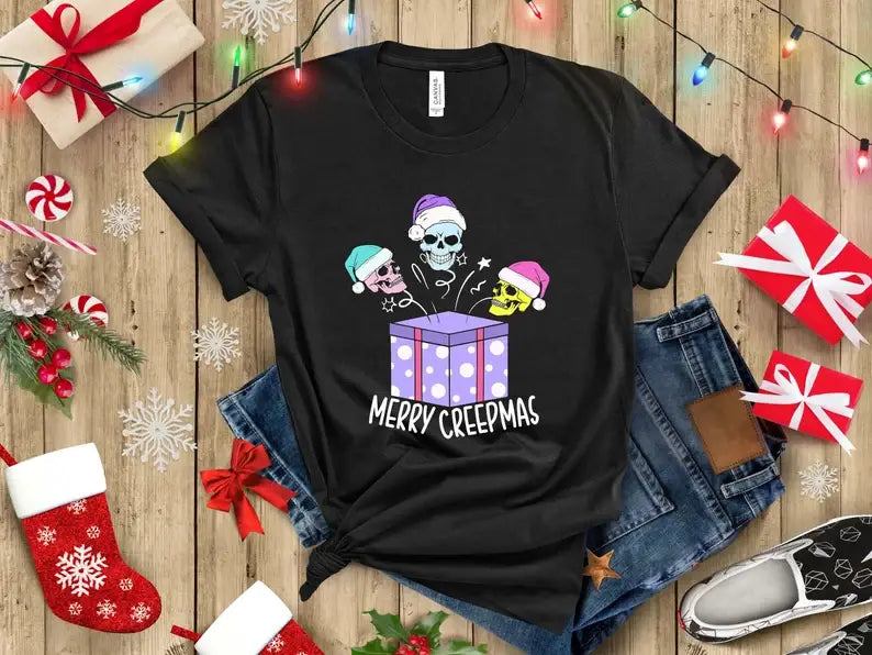 Merry Creepmas T-Shirt Hoodie, Sweatshirt | PodTeesHub.com