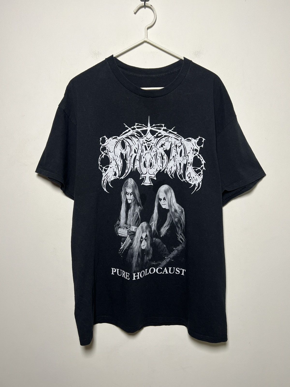 Seditionaries X Vintage Immortal Pure Holocaust Tee Y2k Black Metal T Shirt M L Hoodie, Sweatshirt | PodTeesHub.com