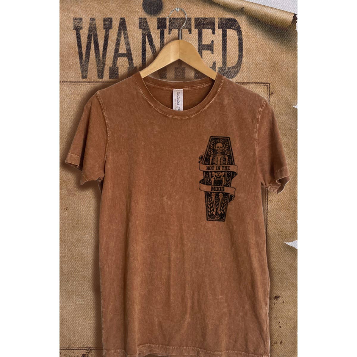 Not in the Mood Mineral Wash Vintage Graphic  Tee Hoodie, Sweatshirt | PodTeesHub.com