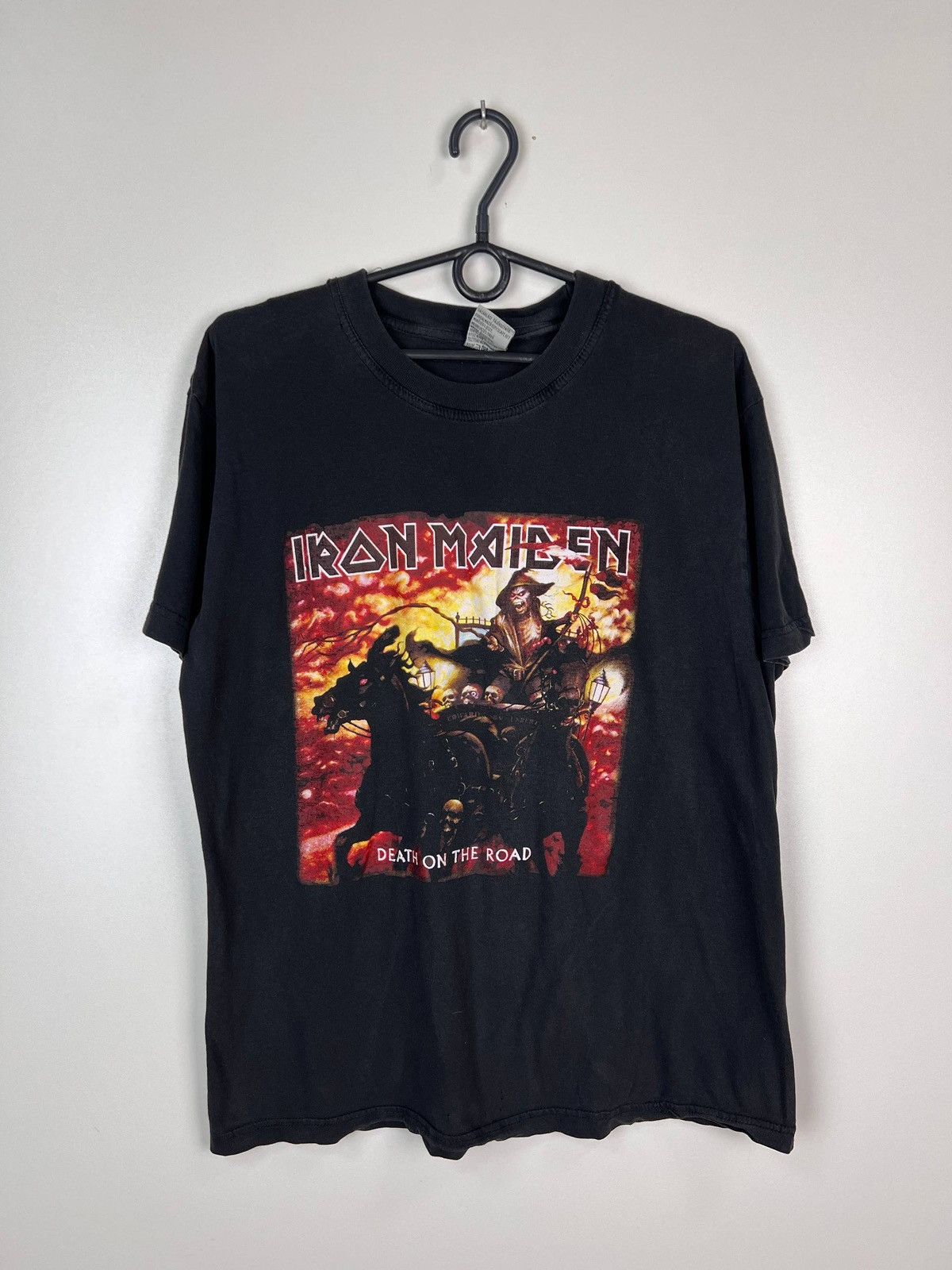 Maiden Iron Maiden Death Road Band Vintage Size L T-Shirts, Hoodie, Sweatshirt