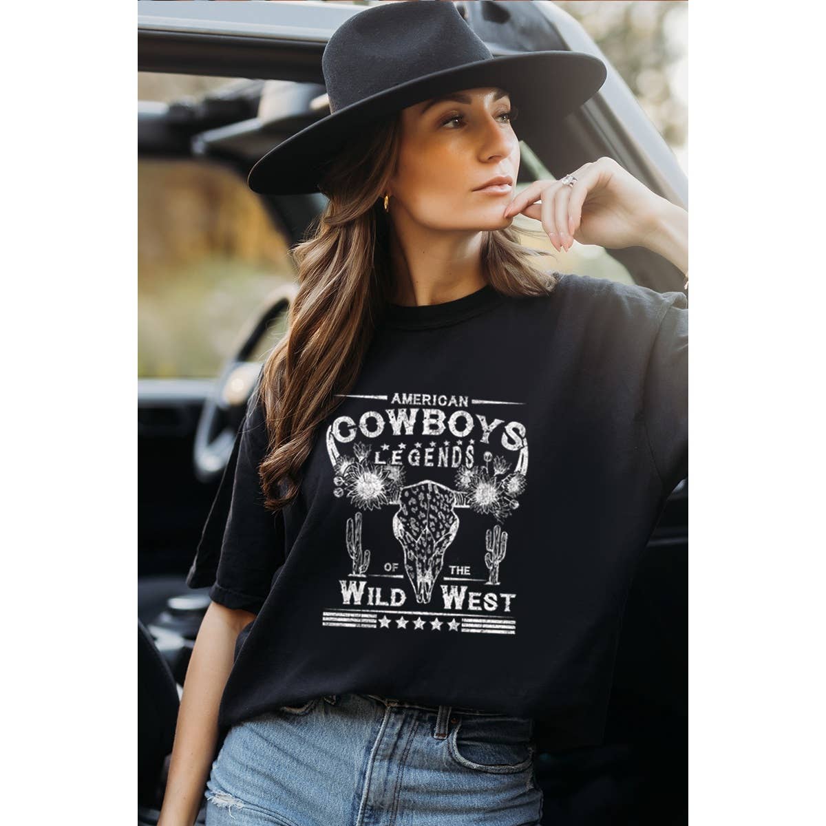 American Cowboy  Graphic  Tee Hoodie, Sweatshirt | PodTeesHub.com