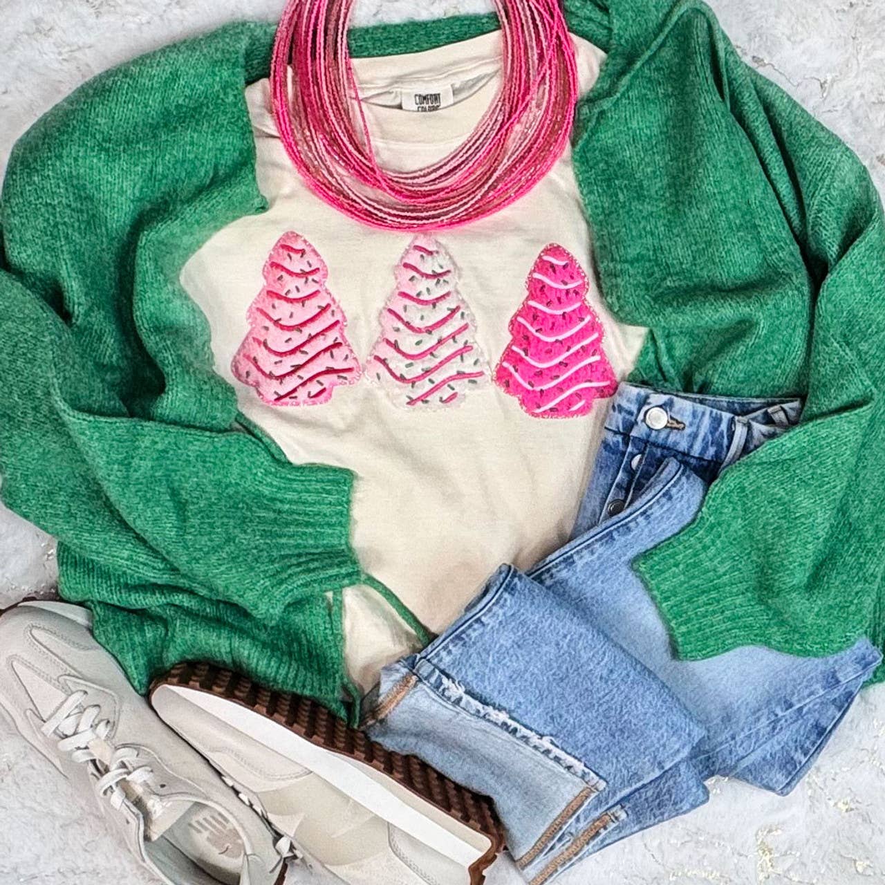 Christmas Snack Cakes Fluffy Tee Hoodie, Sweatshirt | PodTeesHub.com