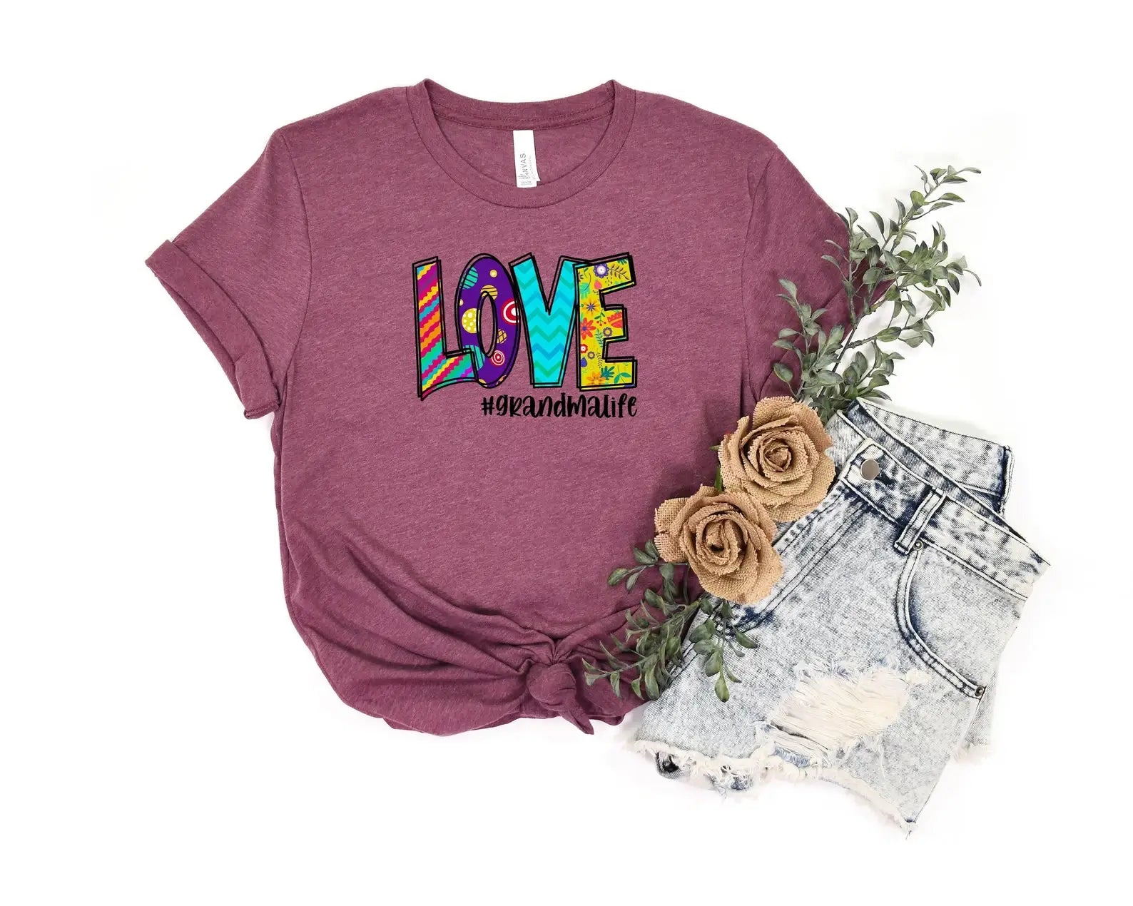 Love Grandma Life T-Shirt Hoodie, Sweatshirt | PodTeesHub.com