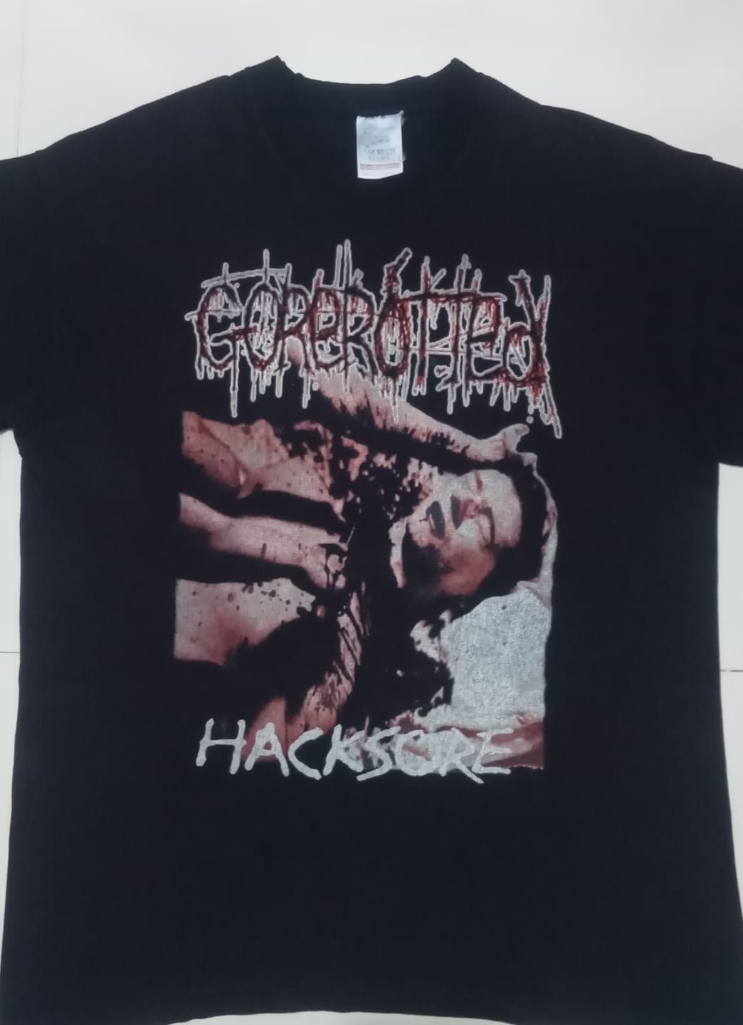 Band Tees Vintage Gorerotted Hacksore Brutal Death Metal Tee Hoodie, Sweatshirt | PodTeesHub.com