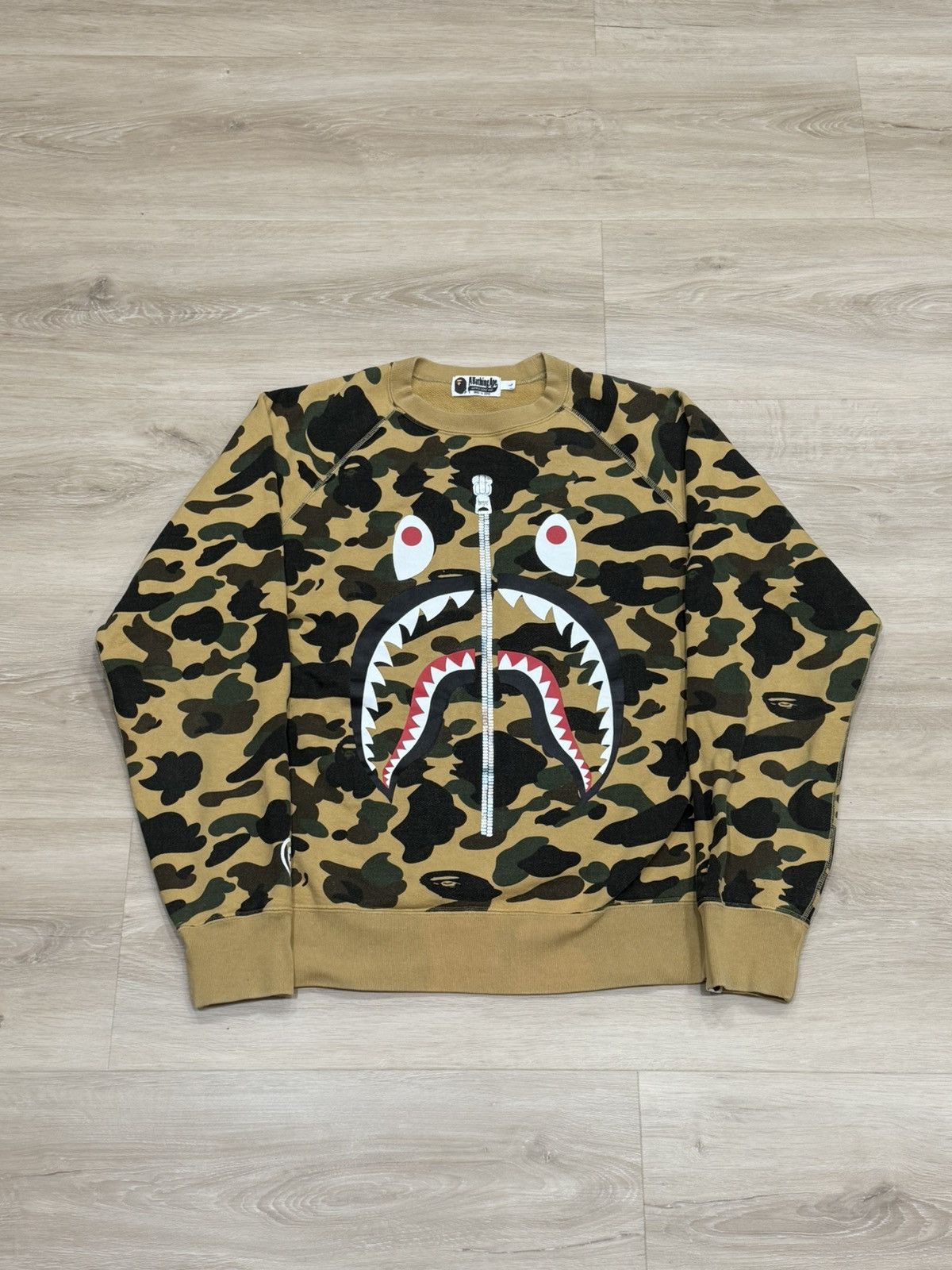 Bape 1st Camo Shark Crewneck Sweatshirt T-Shirts, Hoodie | PodTeesHub.com