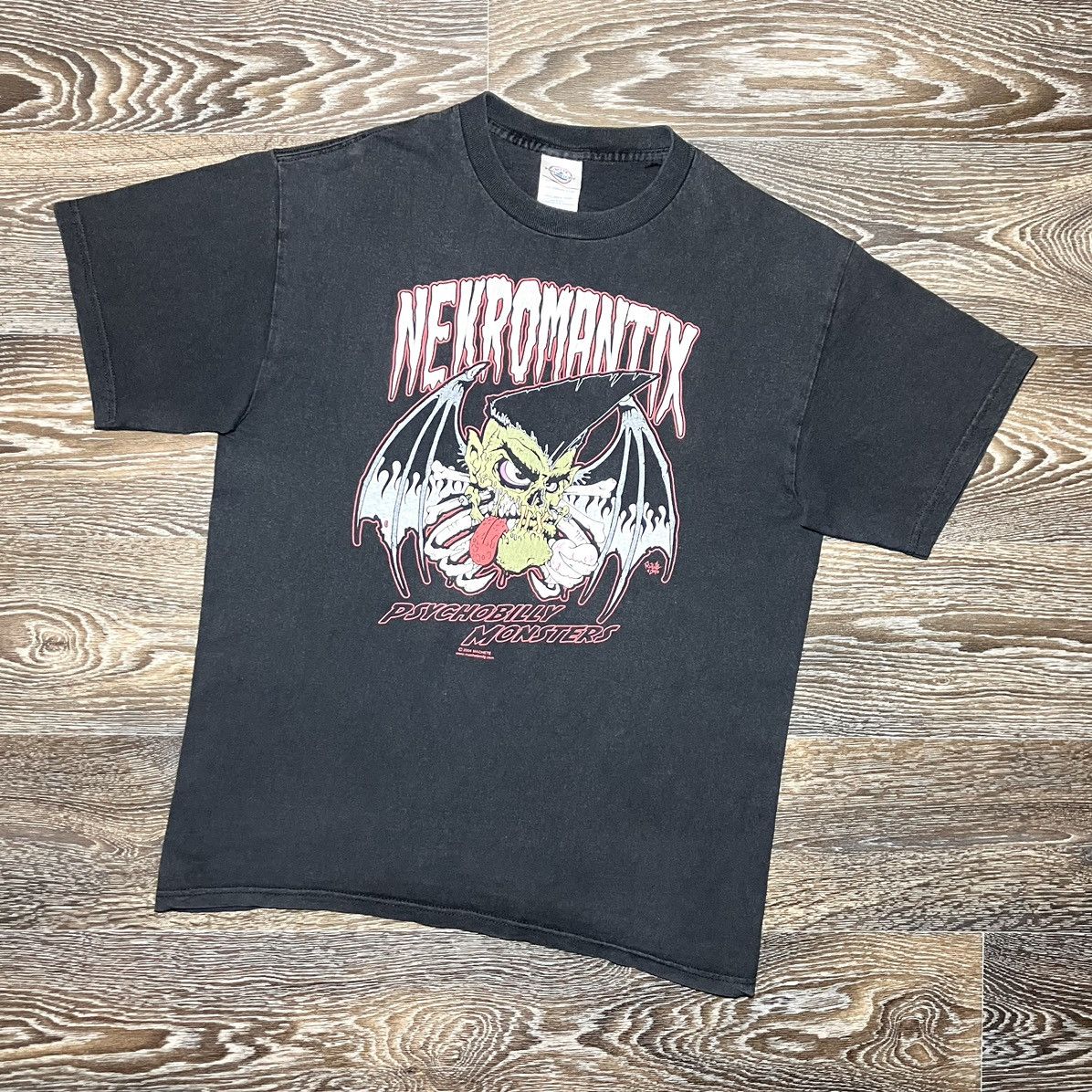Band Tees Vintage Nekromantix 2004 Psychobilly Monsters Faded T Shirt Hoodie, Sweatshirt | PodTeesHub.com