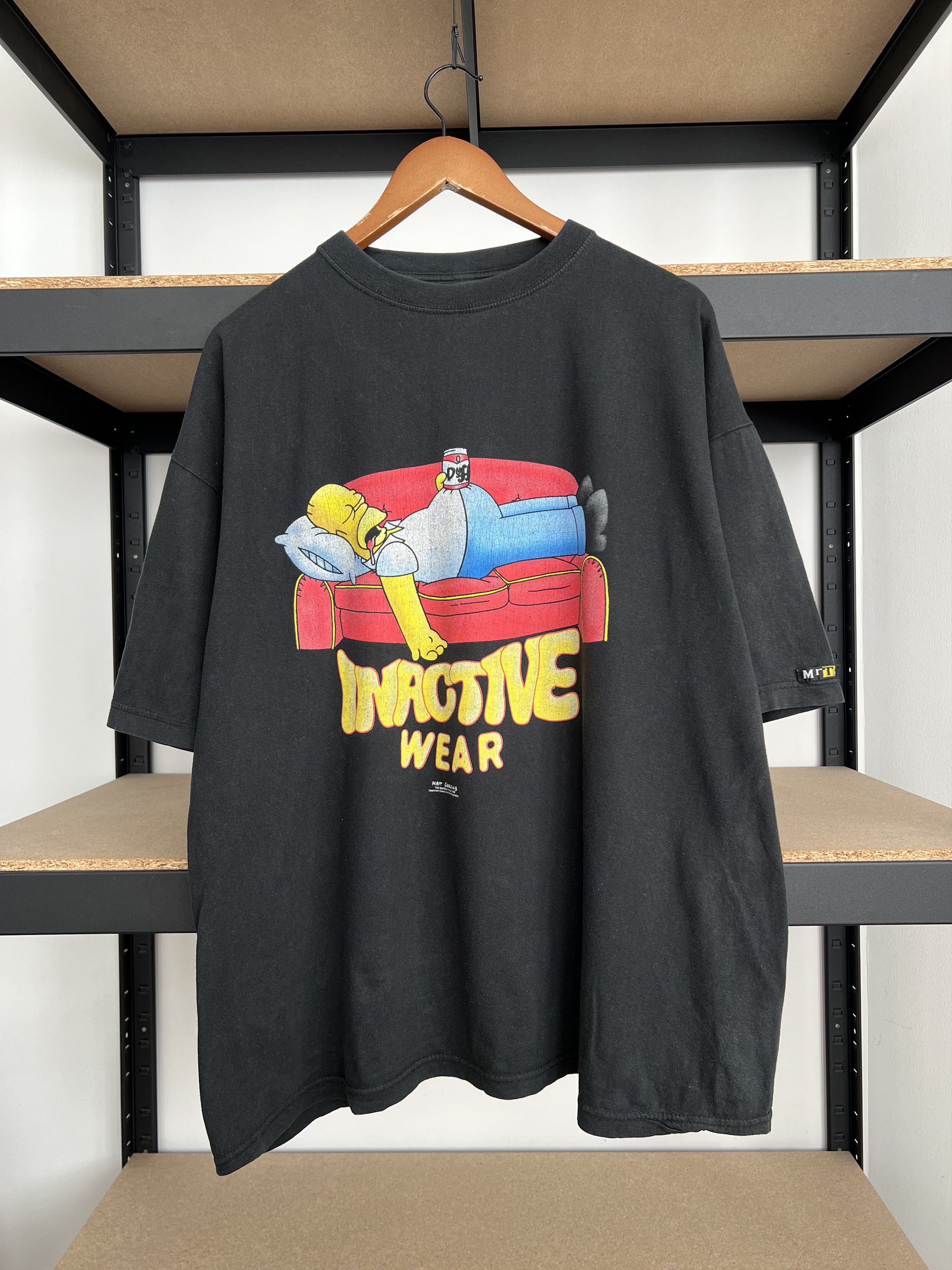 The Simpsons Vintage 1998 The Simpsons Homer Cartoon Black T Shirt Hoodie, Sweatshirt | PodTeesHub.com
