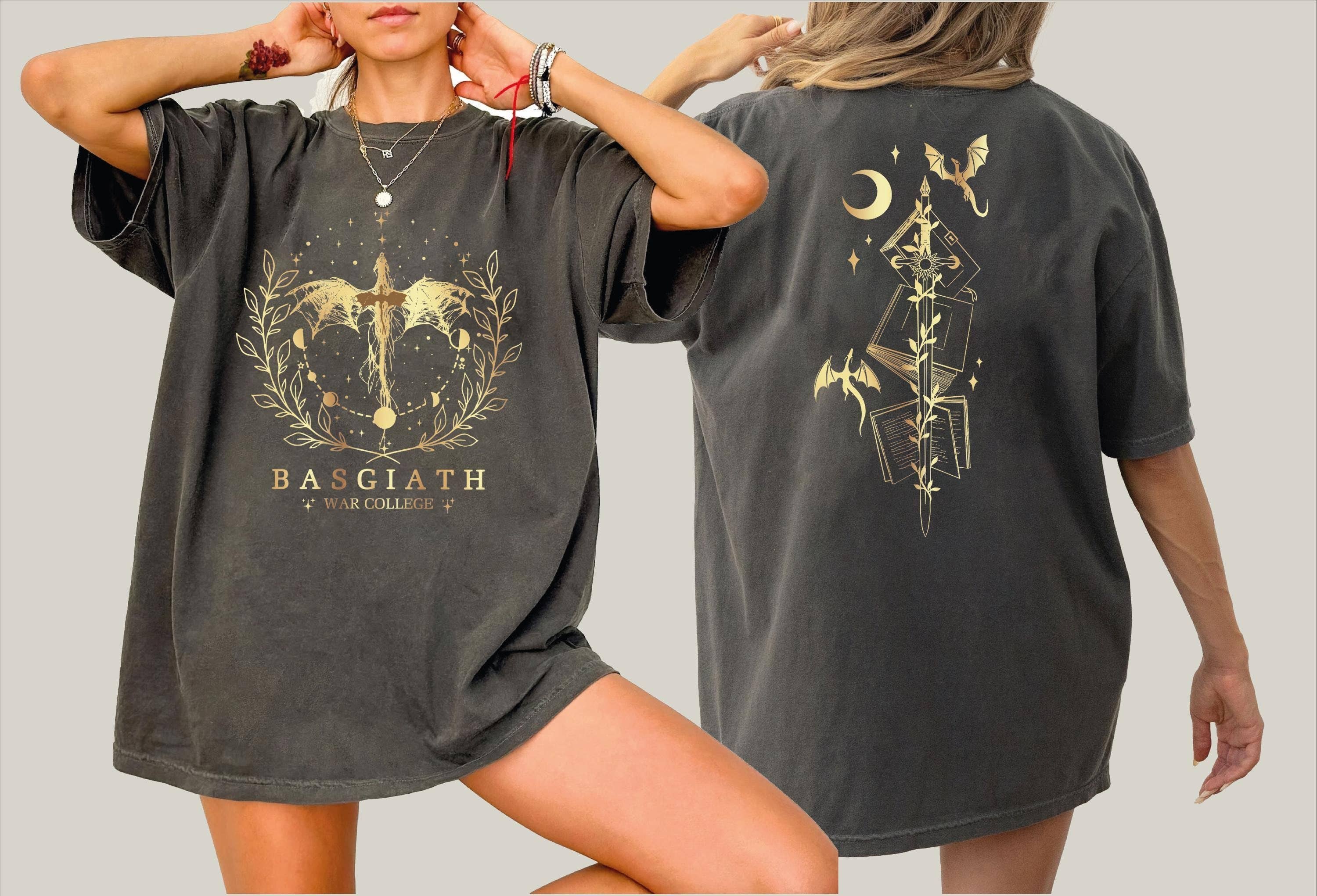 Dragon Rider Wing Quadrant Basgiath Adult Kids 2-Sided Shirt Hoodie, Sweatshirt | PodTeesHub.com