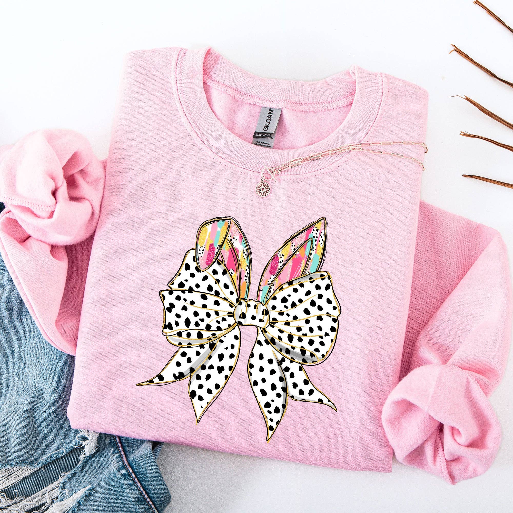 Coquette, Dalmatian Rabbit Ears, Easter, Bunny Sweatshirt T-Shirts, Hoodie | PodTeesHub.com