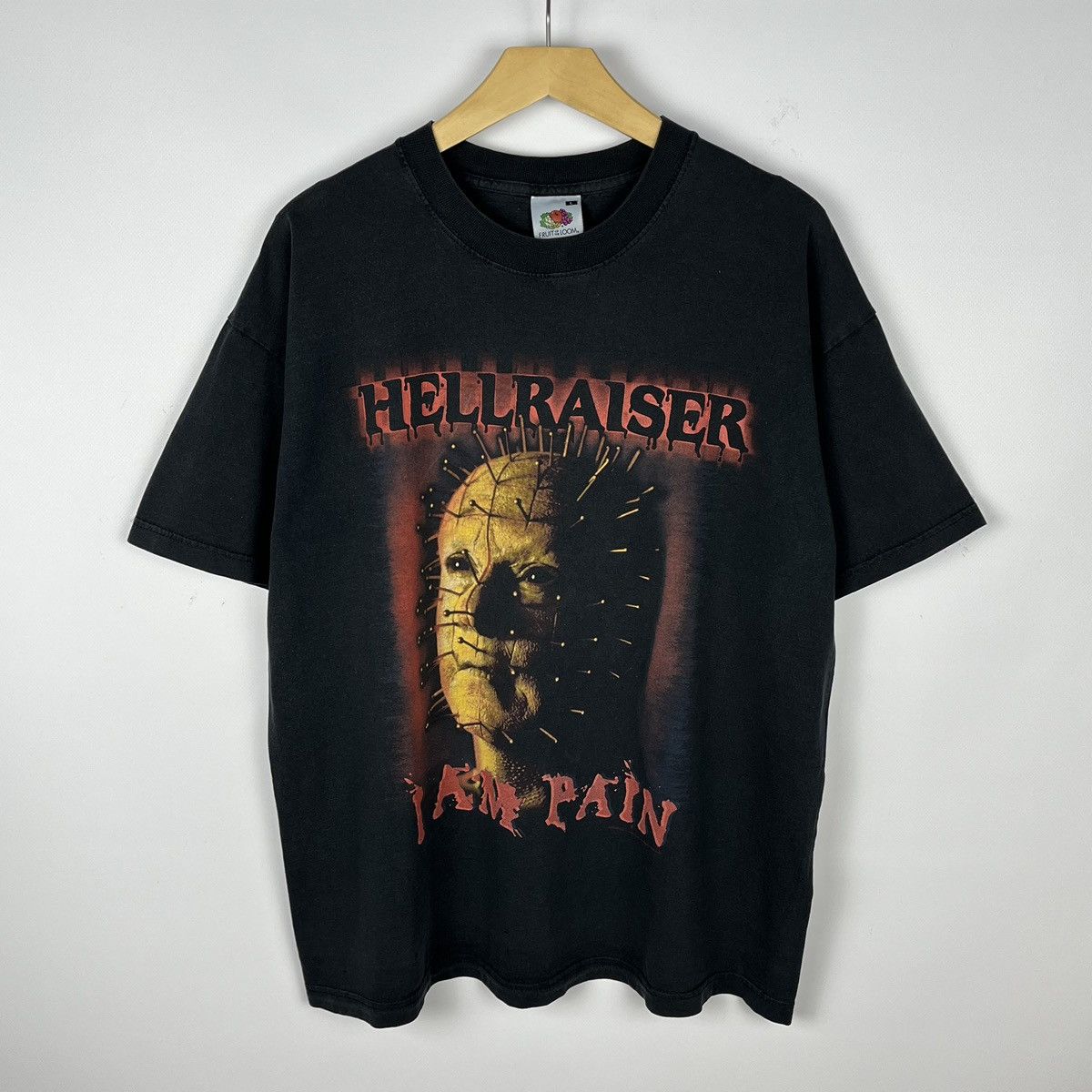 Vintage Hellraiser I Am Pain Rare Horror Movie Tee 2002 Hoodie, Sweatshirt | PodTeesHub.com