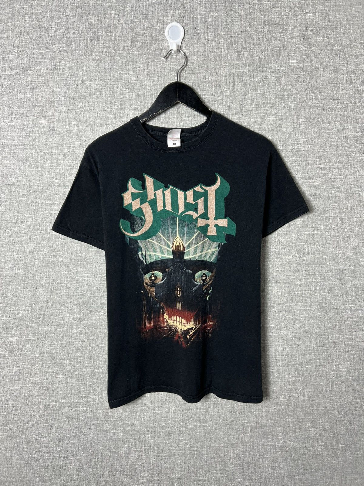 Band Tees Vintage Ghost Black Metal Rock Band Tee Hardcore Big Logo Hoodie, Sweatshirt | PodTeesHub.com