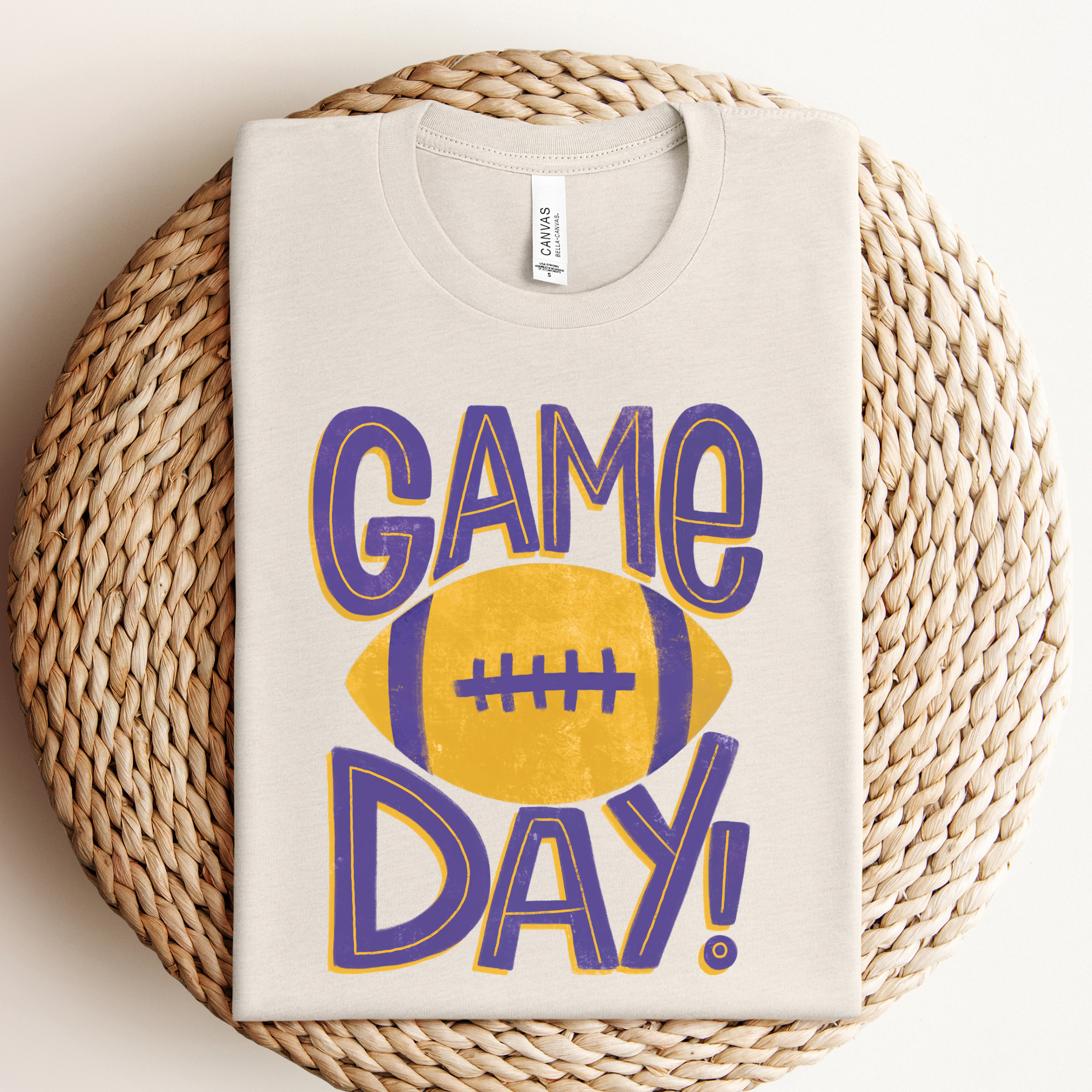 Purple and Gold Game Day Graphic Tee Hoodie, Sweatshirt | PodTeesHub.com