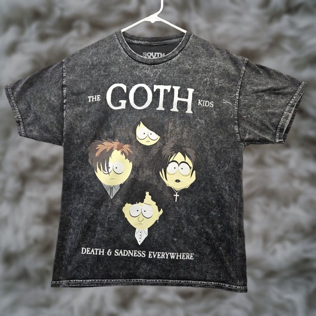 Vintage South Park Shirt M Black Gothic Funny The Goth Kids Sadness Everywhere Mens Hoodie, Sweatshirt | PodTeesHub.com