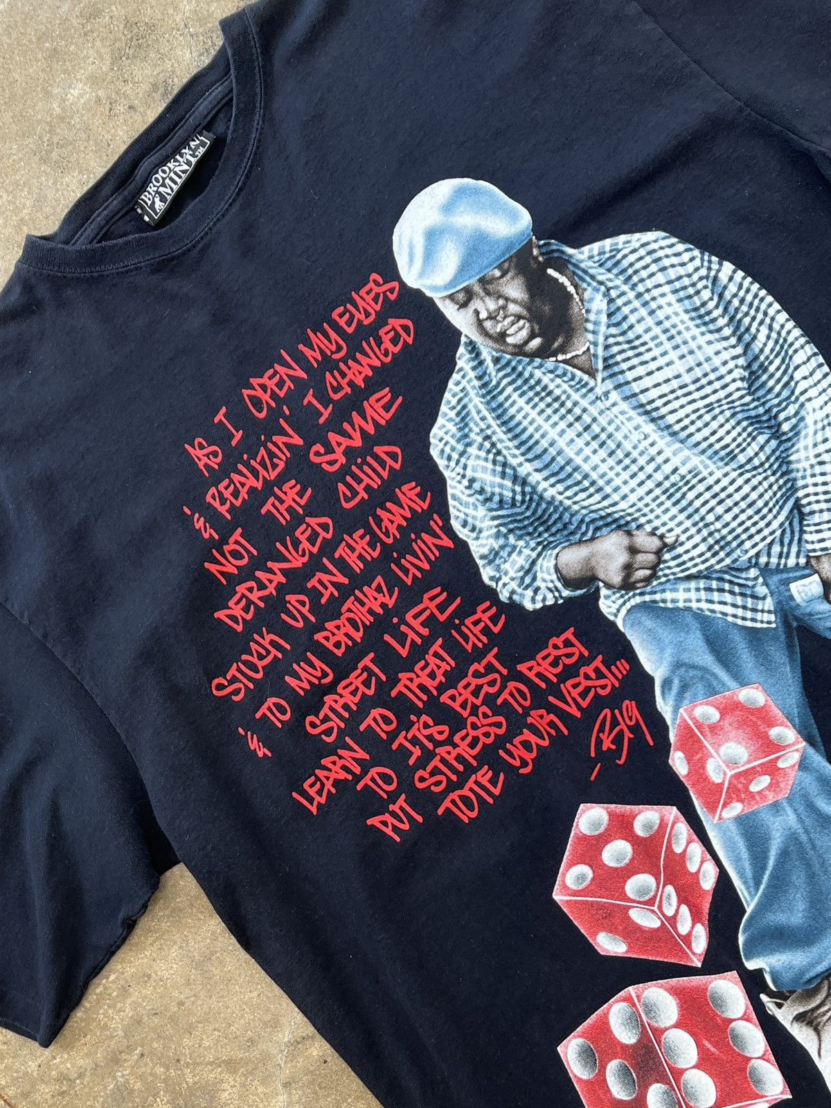 Rap Tees Vintage 2005 Notorious Big Smalls Brooklyn Mint Rap Tee Xxl Hoodie, Sweatshirt | PodTeesHub.com