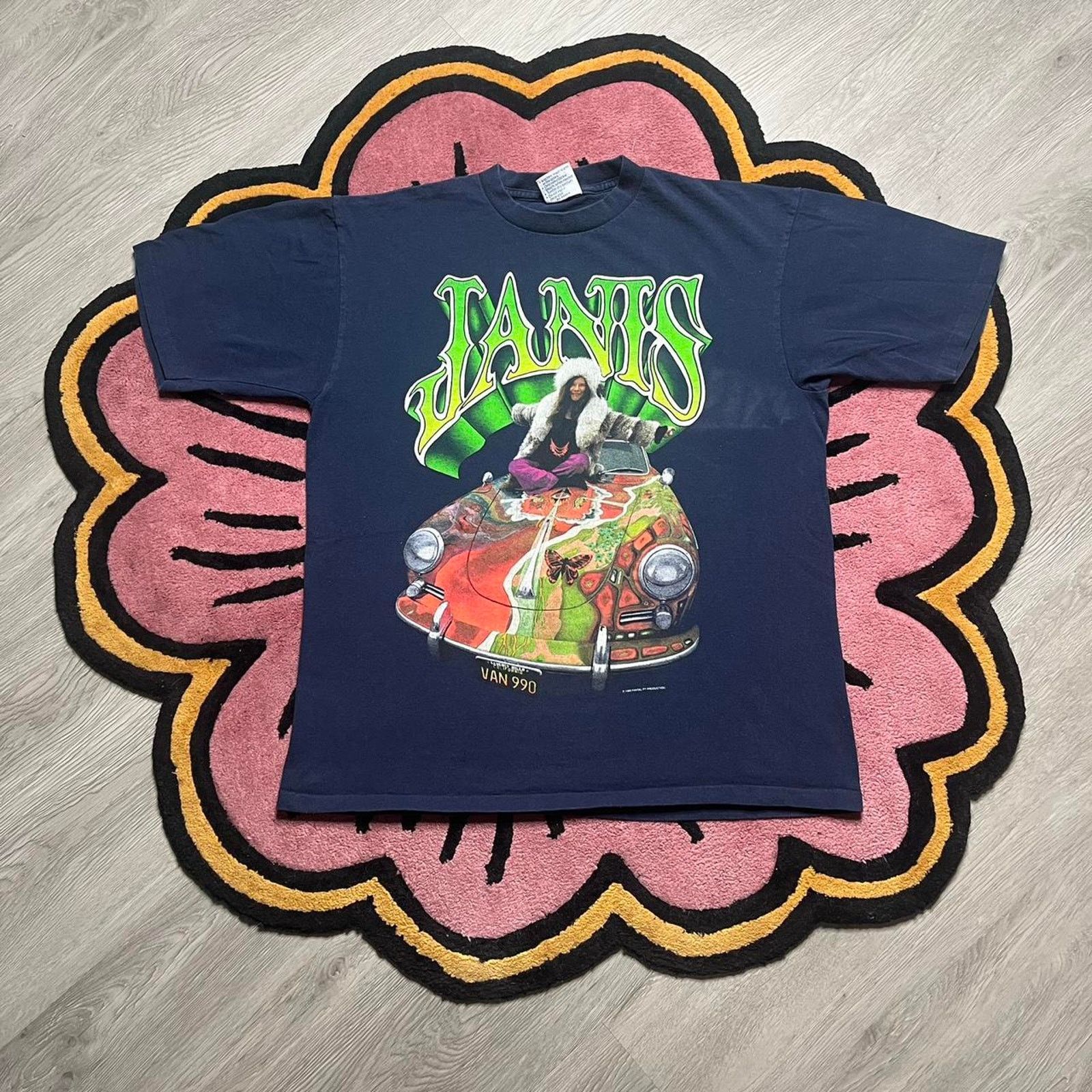 Vintage 90 S Janis Joplin Graphic Tour T Shirt Size Large Hoodie, Sweatshirt | PodTeesHub.com