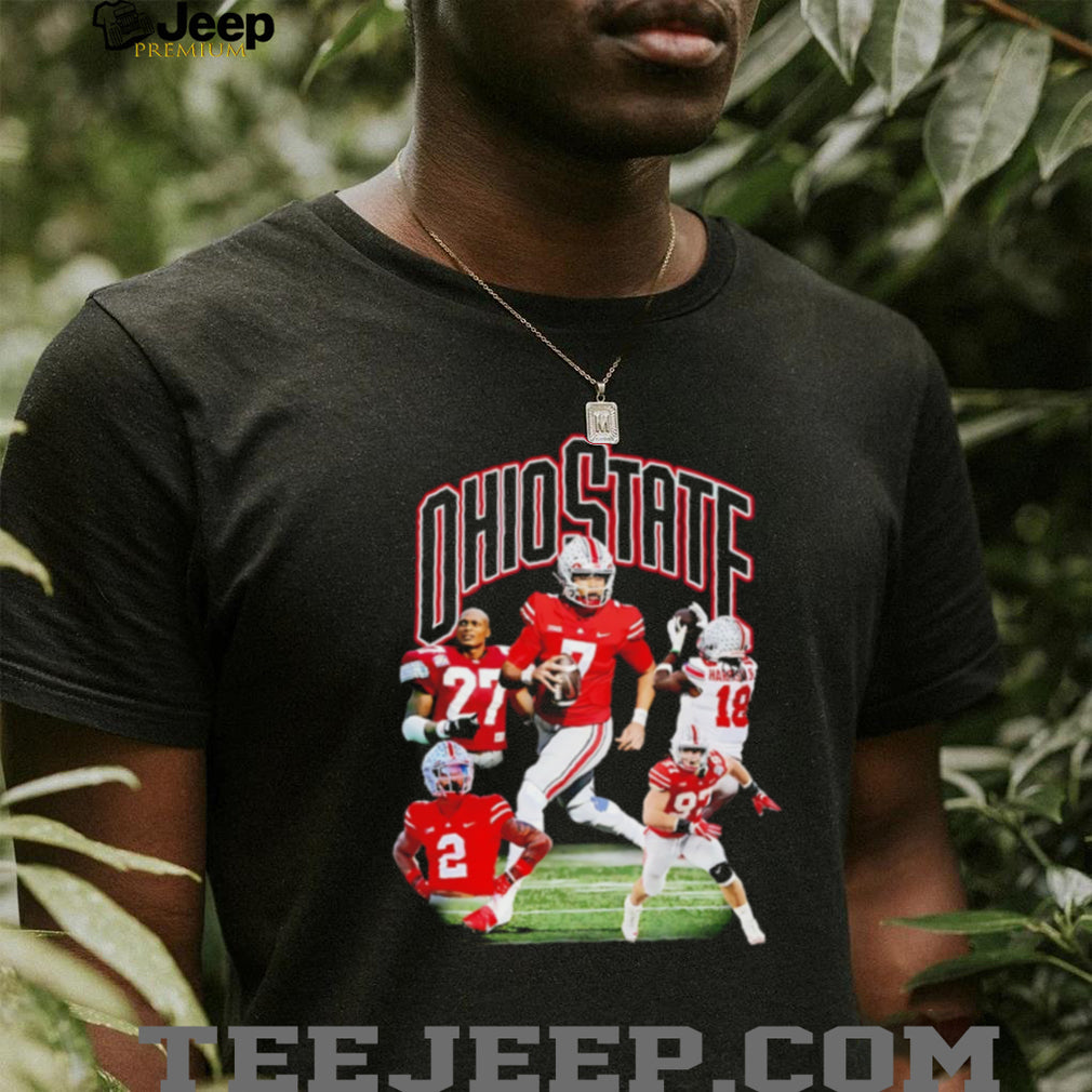 Ohio State Football Collage Featuring Harrison Jr and Team Players shirt