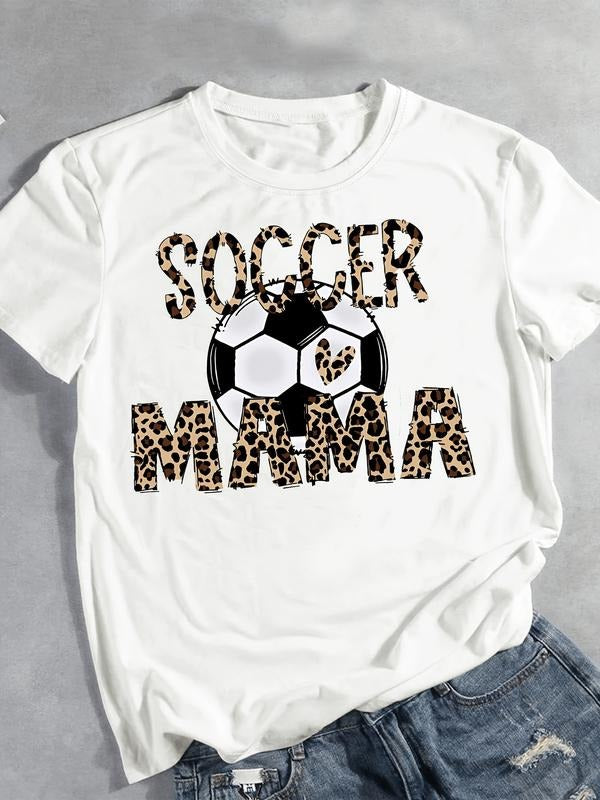 1pc Women's Leopard Print T-Shirt
