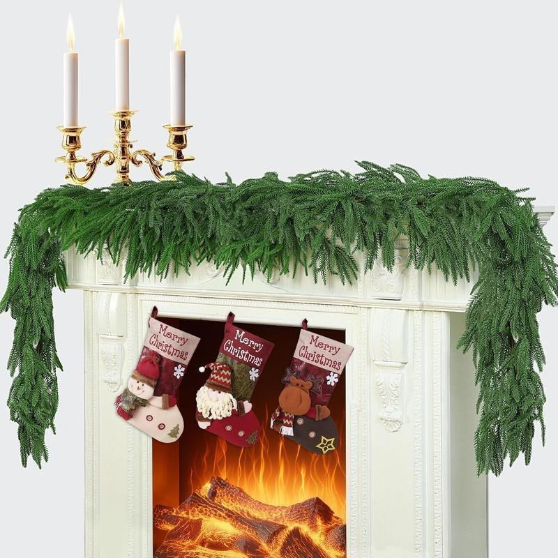 2  Pack 6 Ft Real Touch Norfolk Pine Garlands with DIY Kit for Christmas Decor T-Shirts, Hoodie, Sweatshirt | PodTeesHub.com