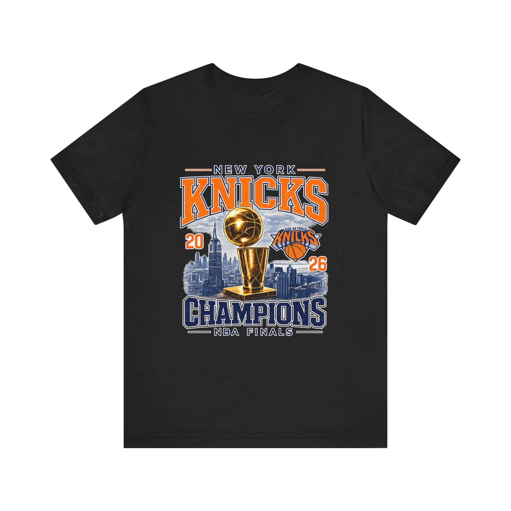 York Knicks Champions Tee 2026 Nba Finals Trophy City Skyline (3)