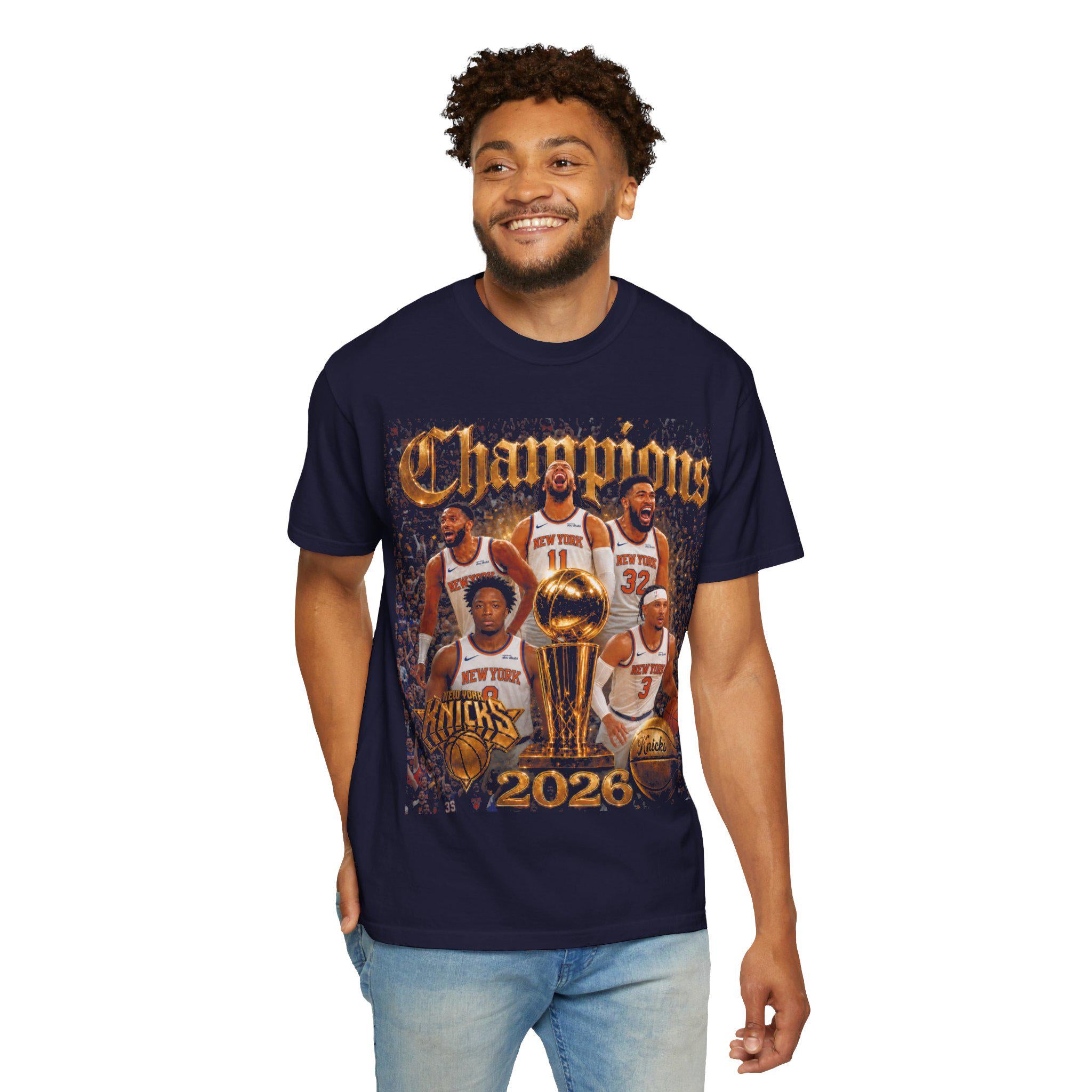 Knicks Nba Champions 2026 Comfort Colors Unisex T-shirt, Sweatshirt, Hoodie (3)