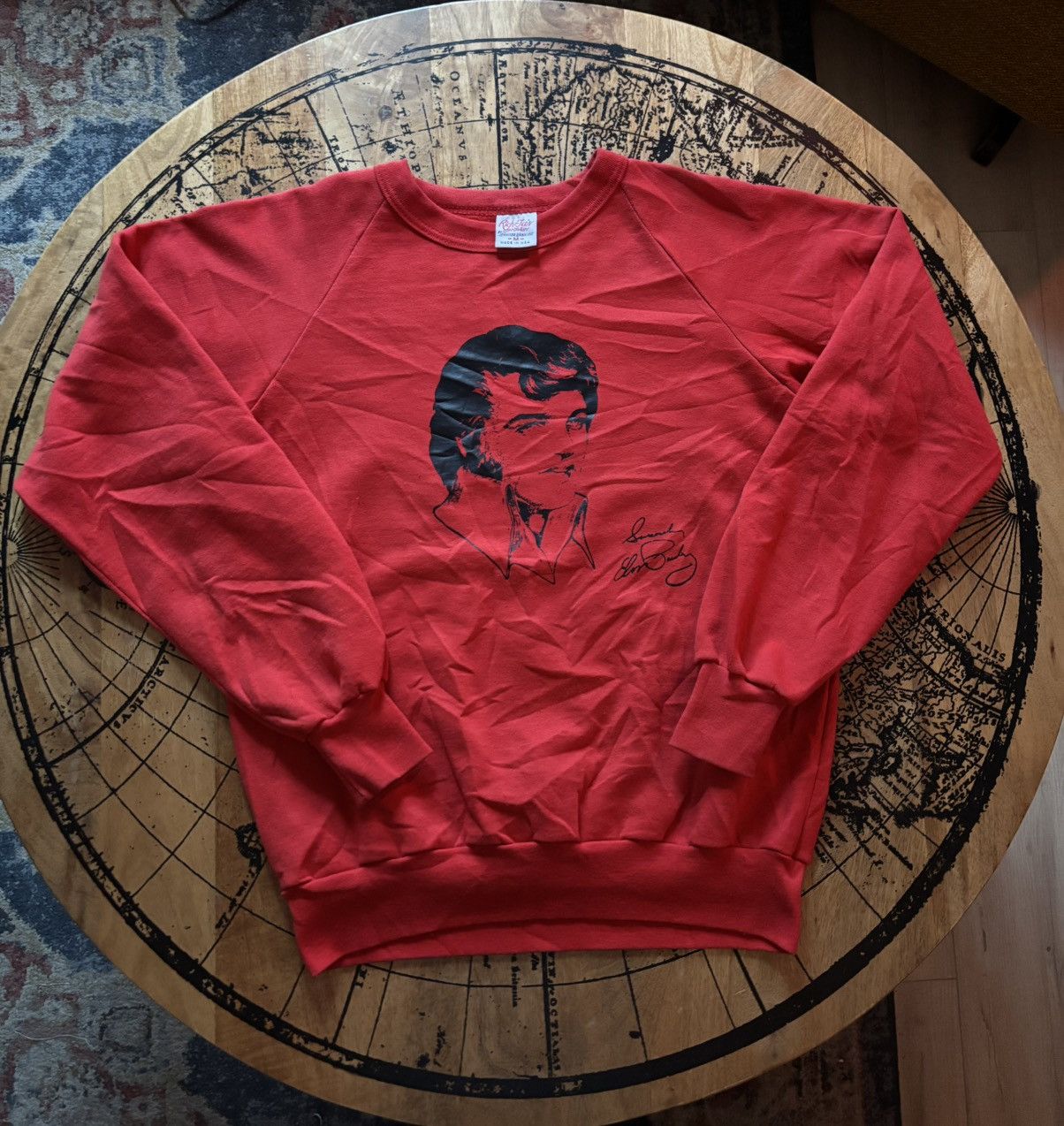 Vintage 70s Elvis Presley Raglan Sweatshirt Made In Usa T-Shirts, Hoodie | PodTeesHub.com