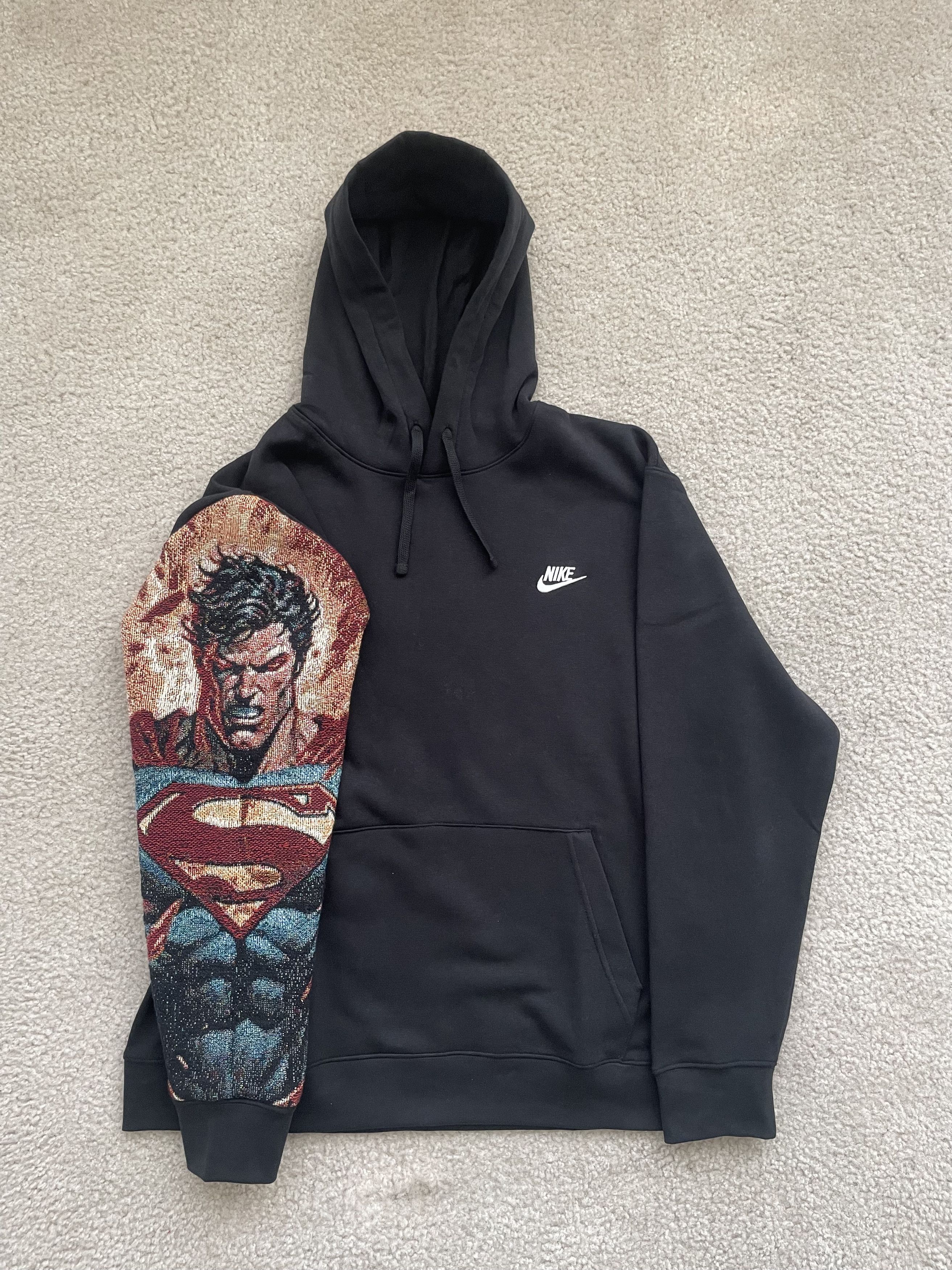 Other Superman Superhero Tapestry Sleeve Hoodie T-Shirts, Sweatshirt | PodTeesHub.com