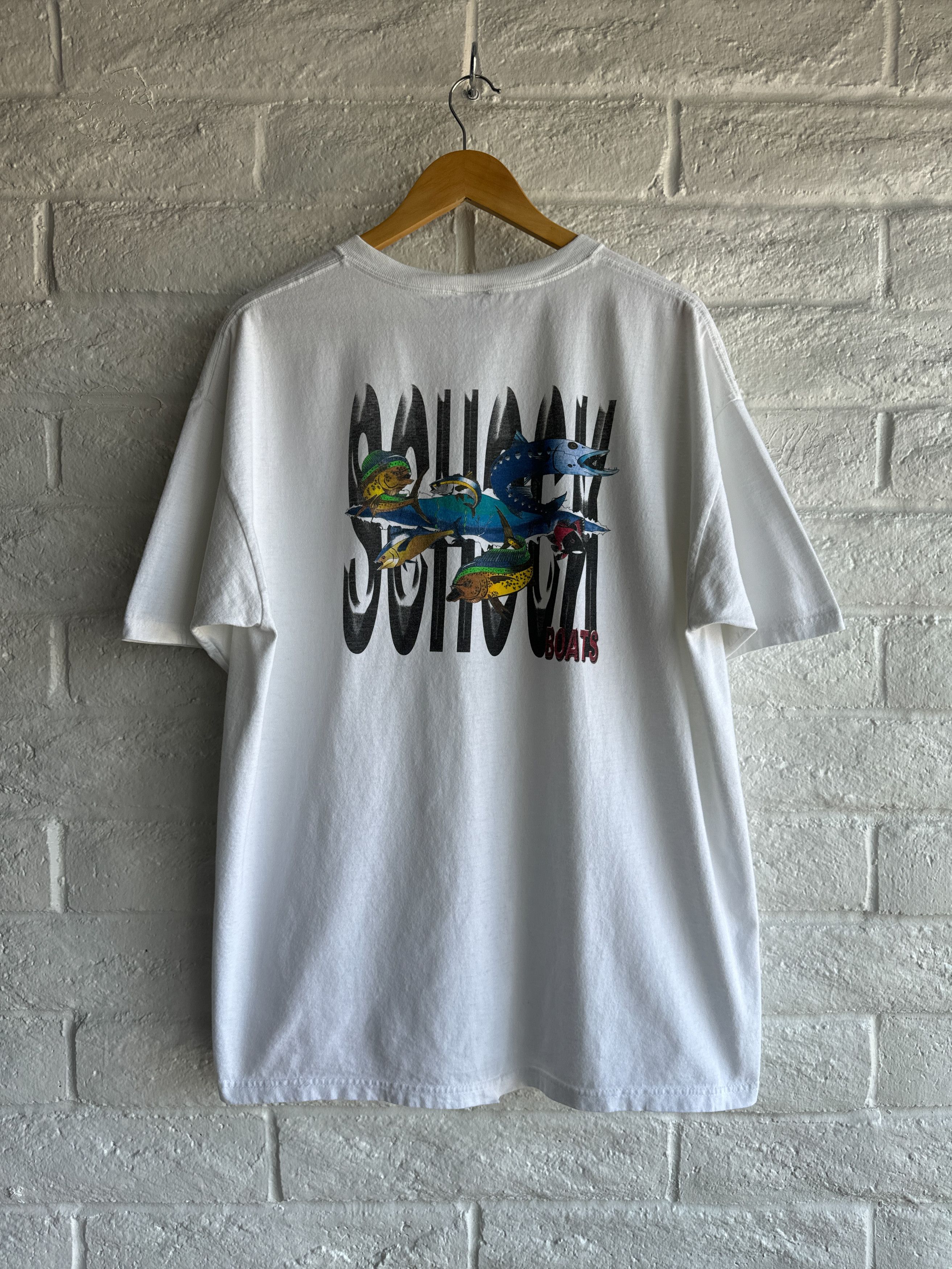 Vintage Schock Boats T Shirt Y2k Fishing Tournament Men S Xl Hoodie, Sweatshirt | PodTeesHub.com