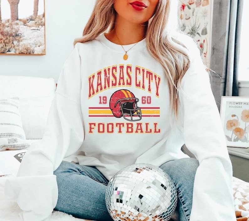 Vintage Kansas City Football Sweatshirt - Perfect Fan Gift T-Shirts, Hoodie | PodTeesHub.com