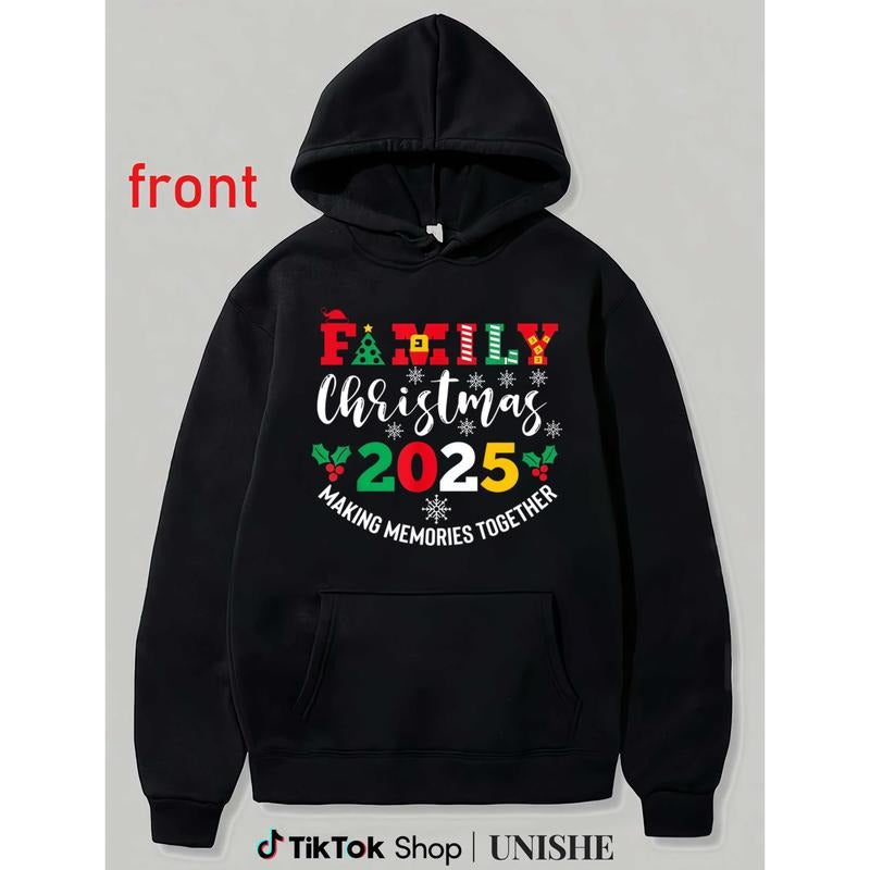2025 Family Christmas Matching Hoodies - Long Sleeve Team Xmas Apparel T-Shirts, Sweatshirt | PodTeesHub.com