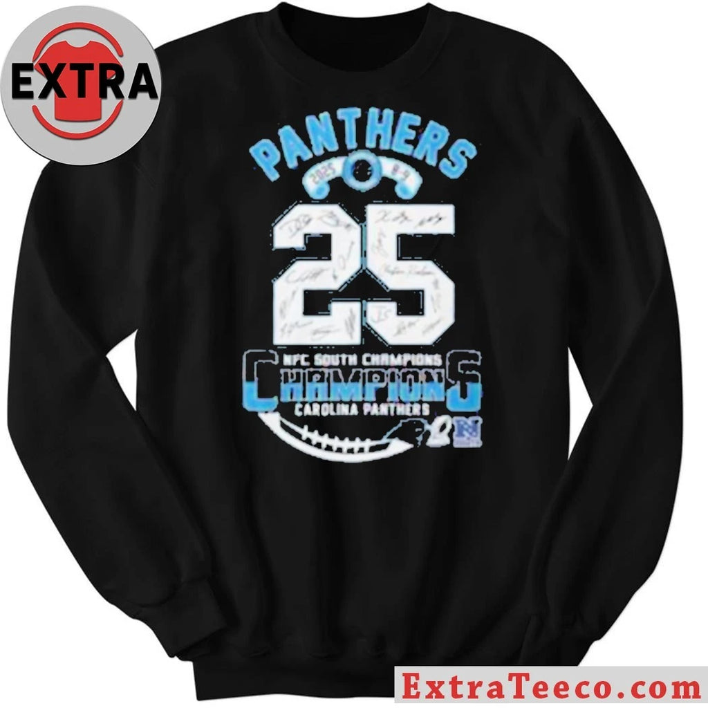 2025 NFC South Champions Carolina Panthers Commemorative Shirt