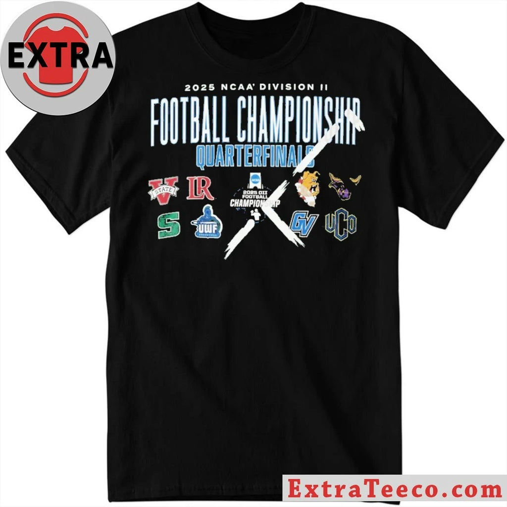 2025 Ncaa Division Ii Football Championship Quarterfinals Logo Shirt