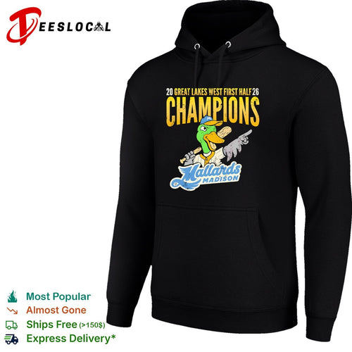 2026 Great Lakes West First Half Champions Madison Mallards shirt