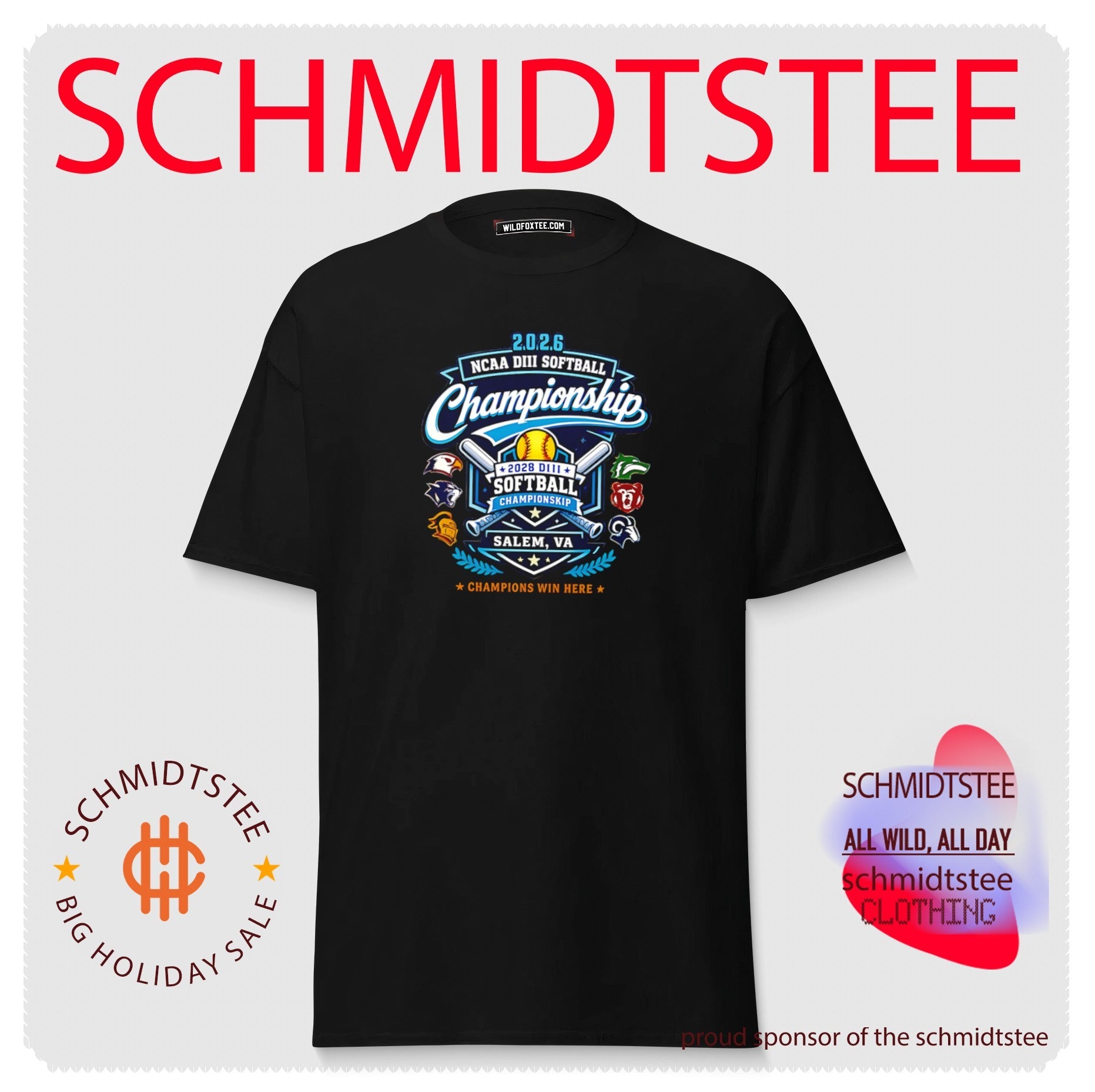 2026 NCAA Division III Softball Championship Salem VA Champions Win Here shirt