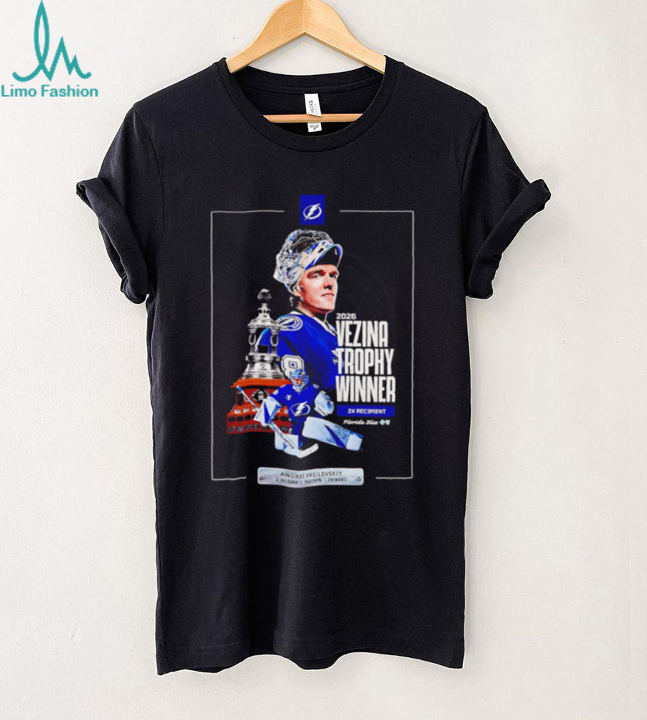 2026 Vezina Trophy Winner Tampa Bay Lightning Andrei Vasilevskiy poster shirt