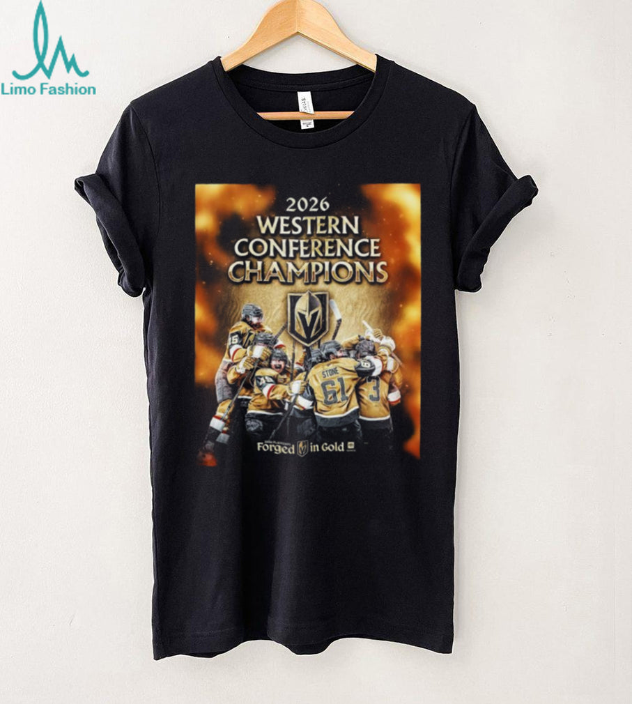 2026 Western Conference Champions Vegas Forged In Gold T Shirt