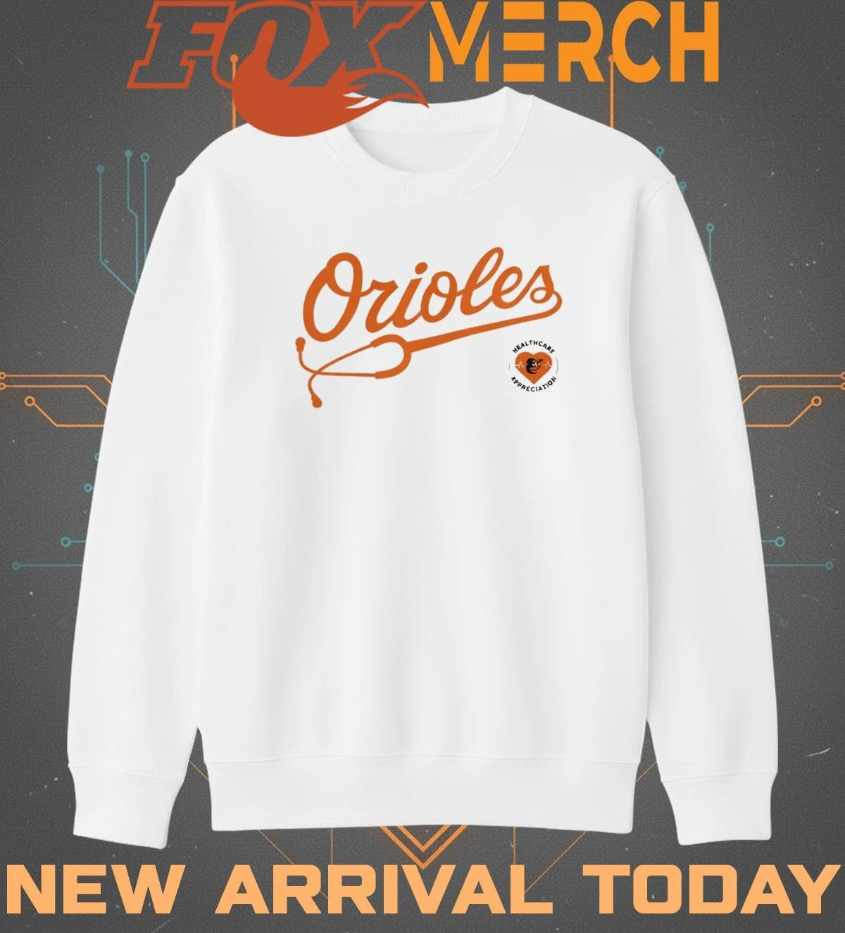 2026 Baltimore Orioles healthcare appreciation night t-shirt
