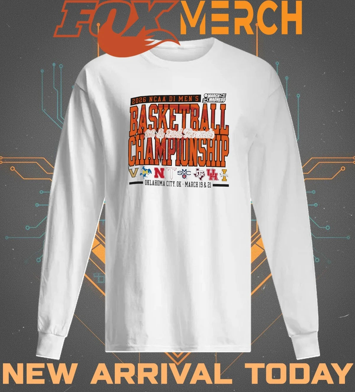 2026 NCAA DI Men’s Basketball Championship 1st &amp; 2nd Rounds Oklahoma City, Ok march 19 &amp; 21 t-shirt